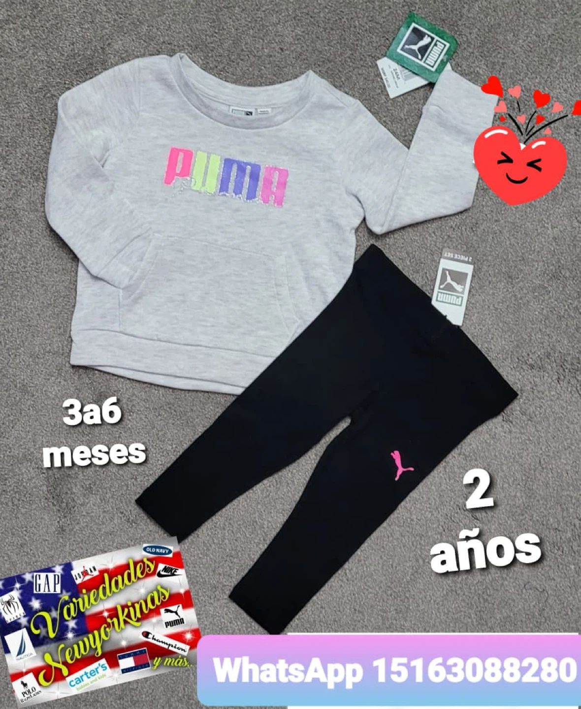 Kids' Puma 2-Piece Set (12 Months) - photo 2
