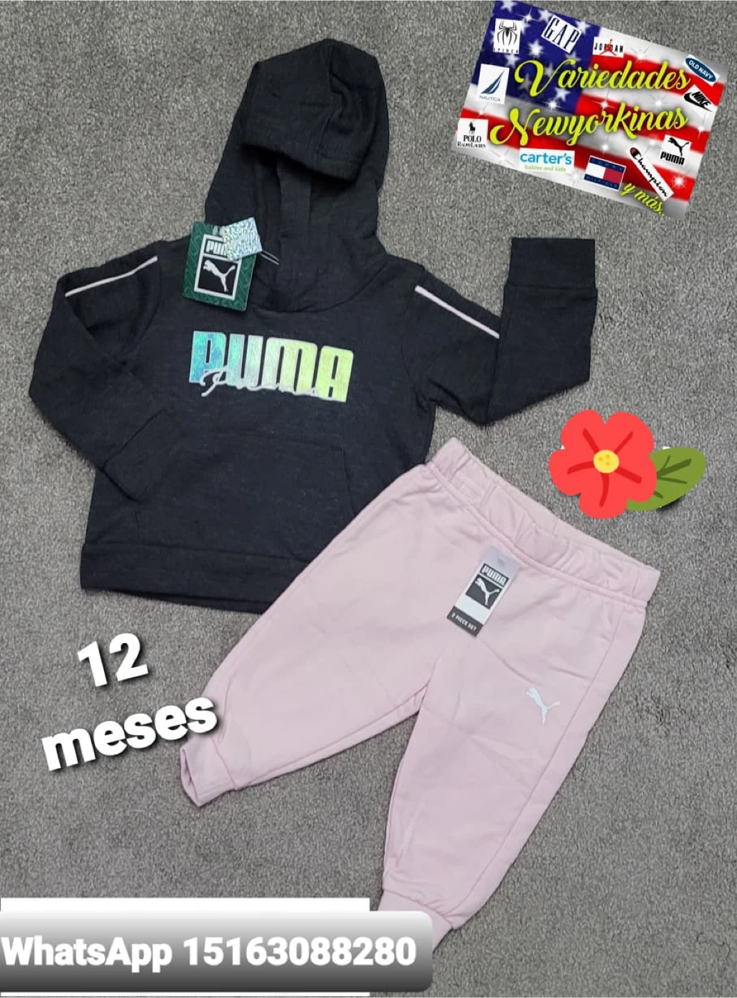 Kids' Puma 2-Piece Set (12 Months) - photo 3