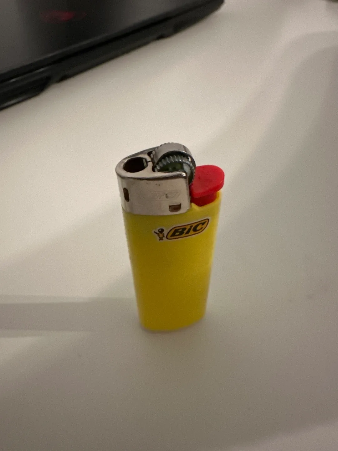 Yellow Bic Lighter