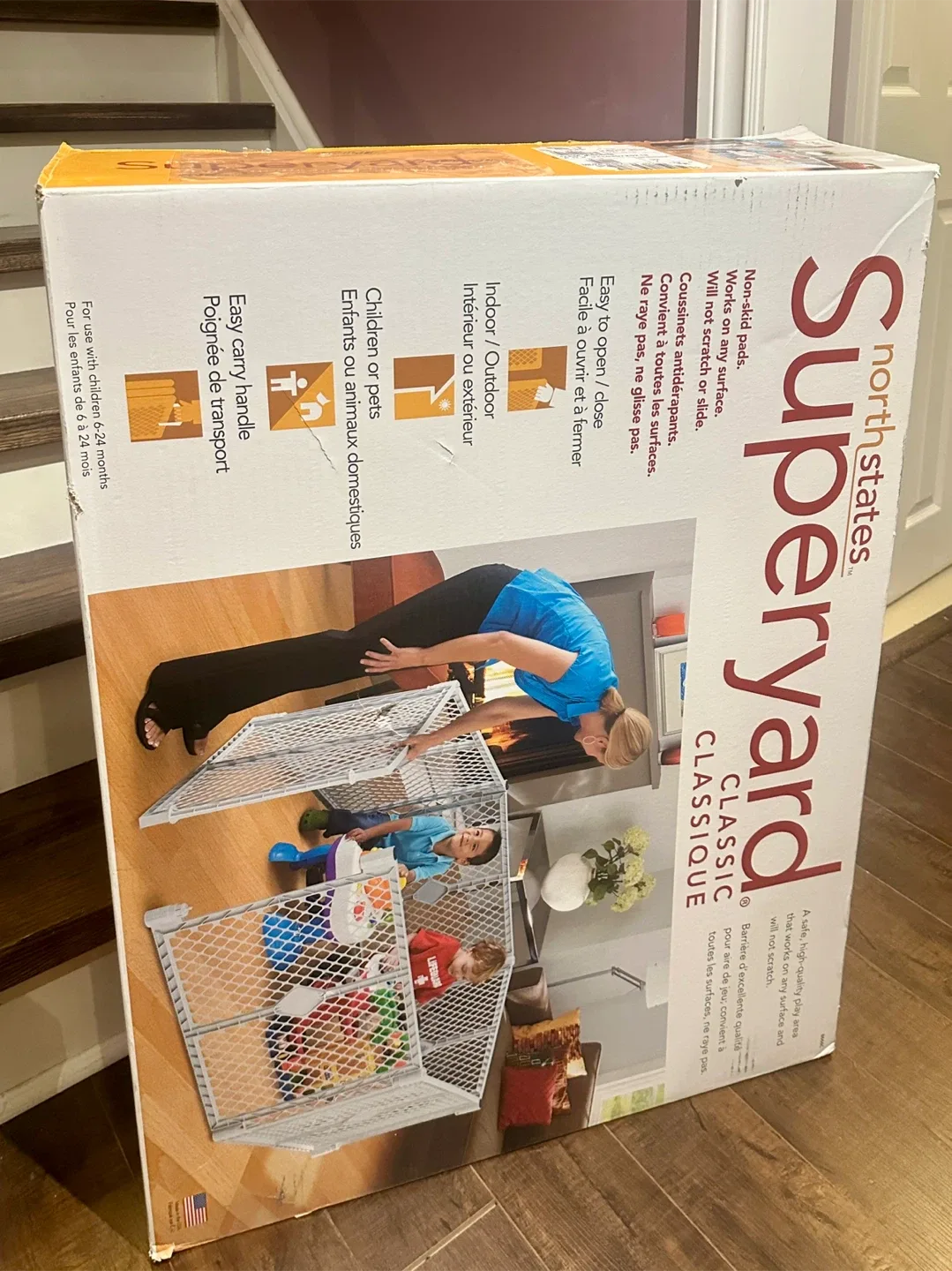 Superyard Baby/Toddler Play Yard, Indoor/Outdoor image indicator(3)