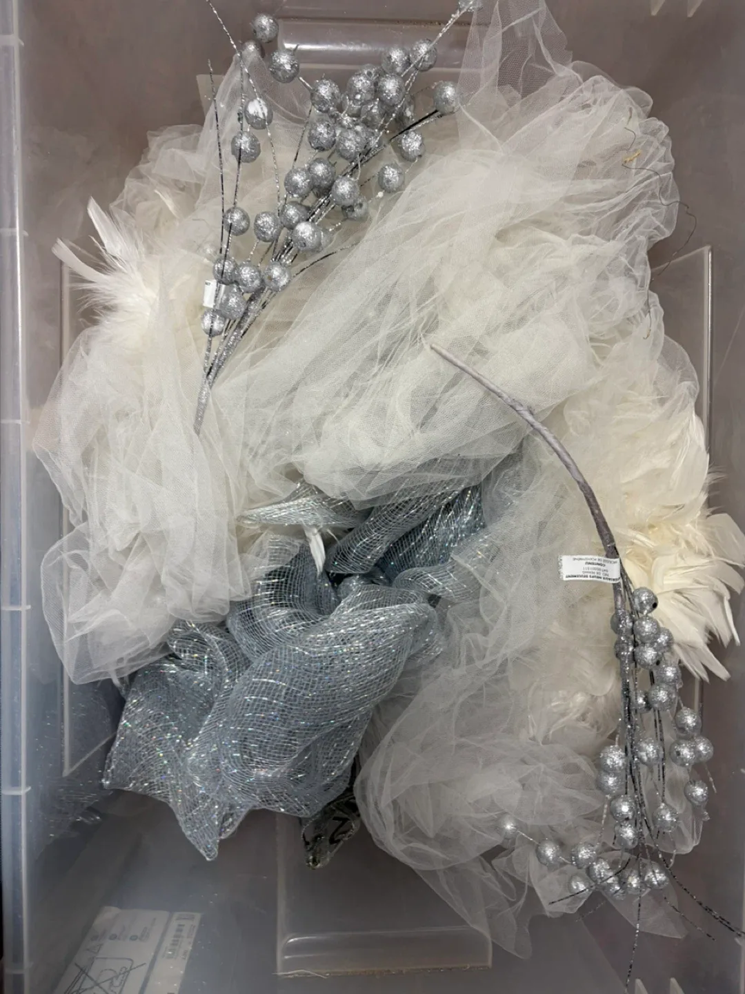 Large IKEA bin (included)of tree decorations image indicator(2)