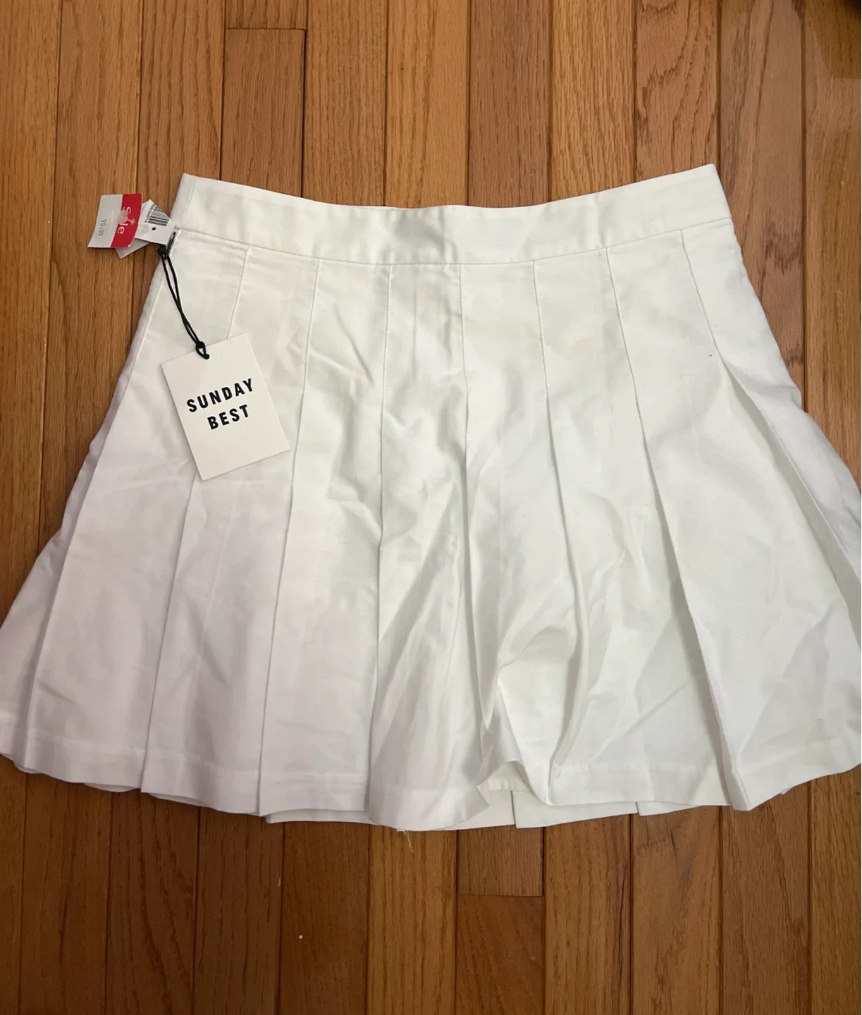 Sunday Best White Pleated tennis Skirt