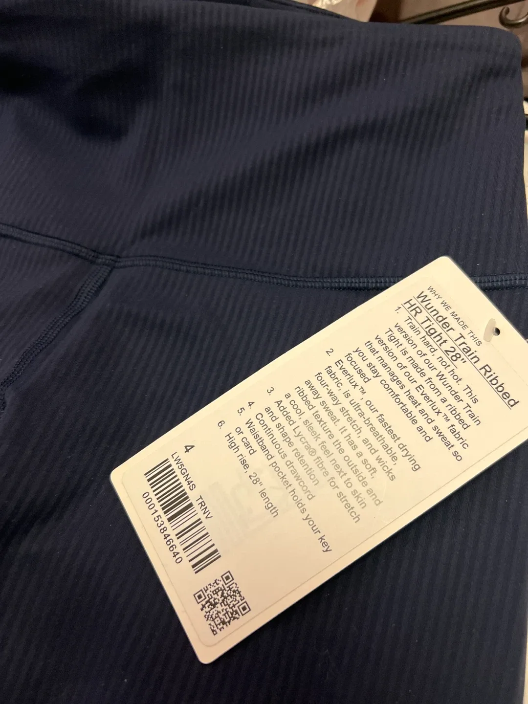 Lululemon Wunder Train HR Tight 28" Ribbed - Size 4 image indicator(2)