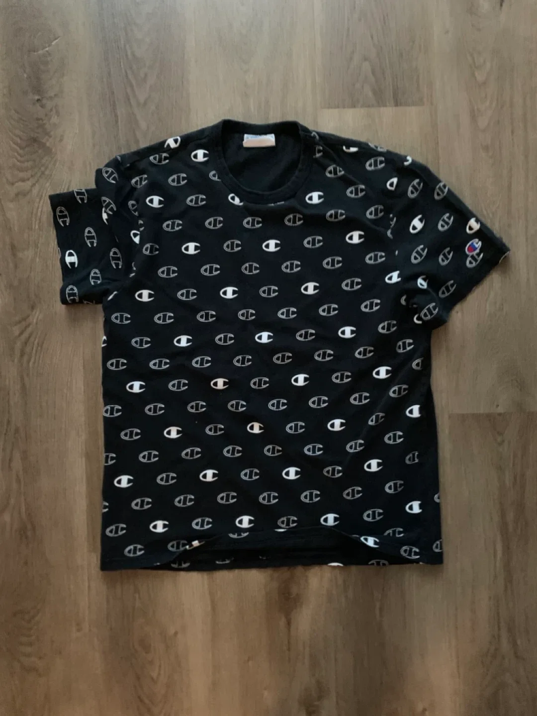 Champion Black Logo T-Shirt