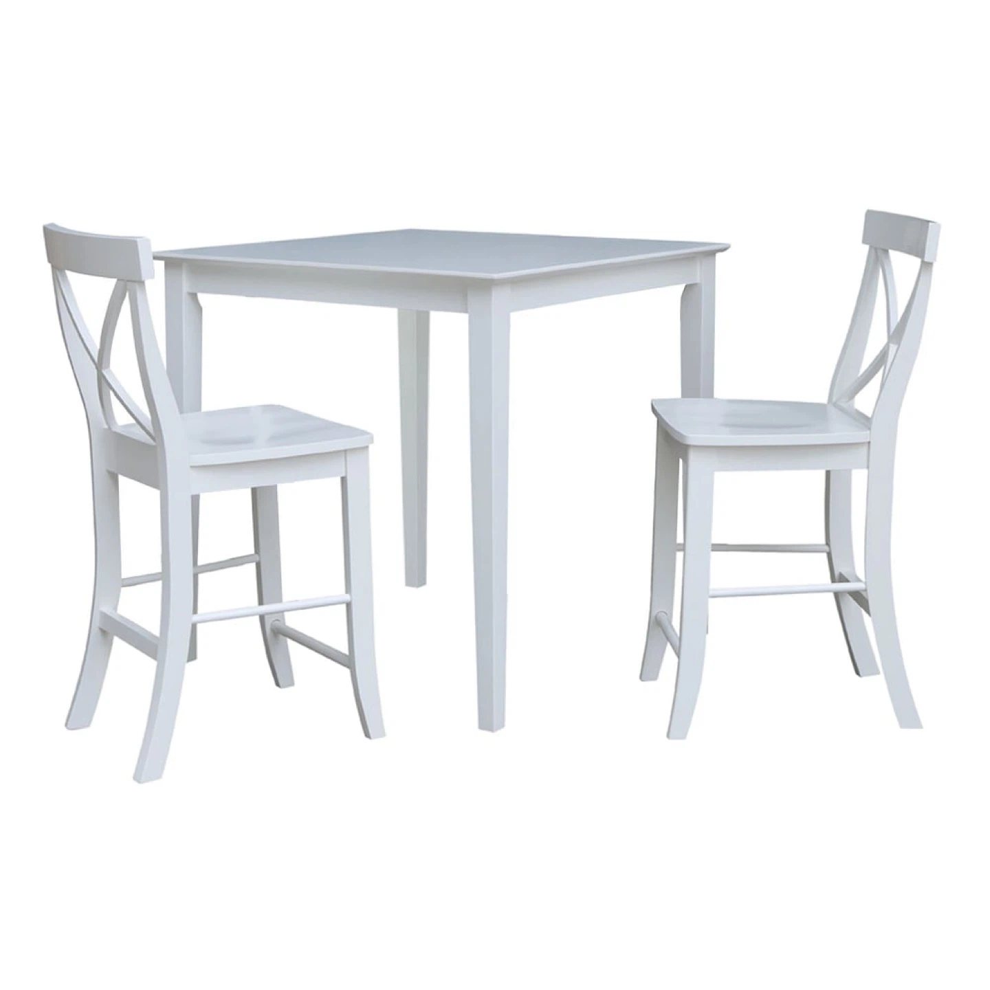 White Square Dining Table 36" x 36" - photo 4