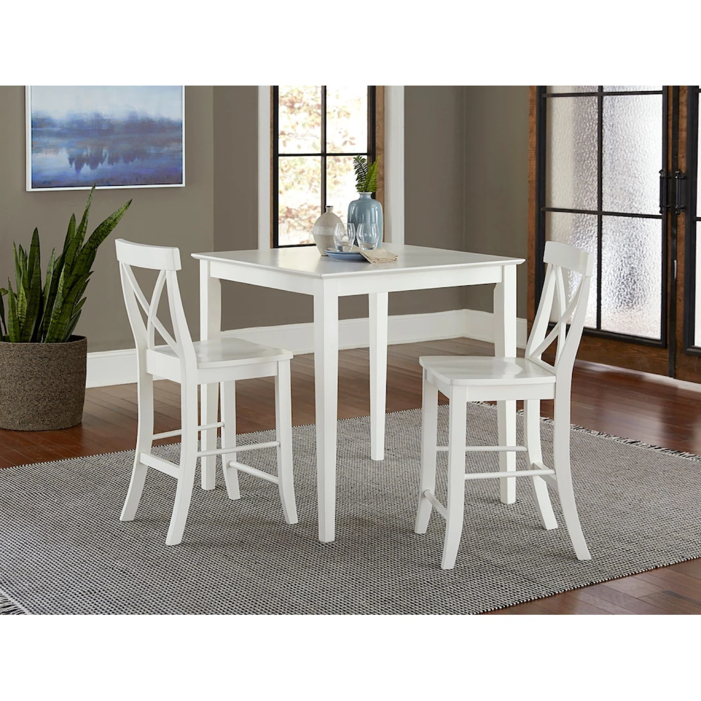 White Square Dining Table 36" x 36"