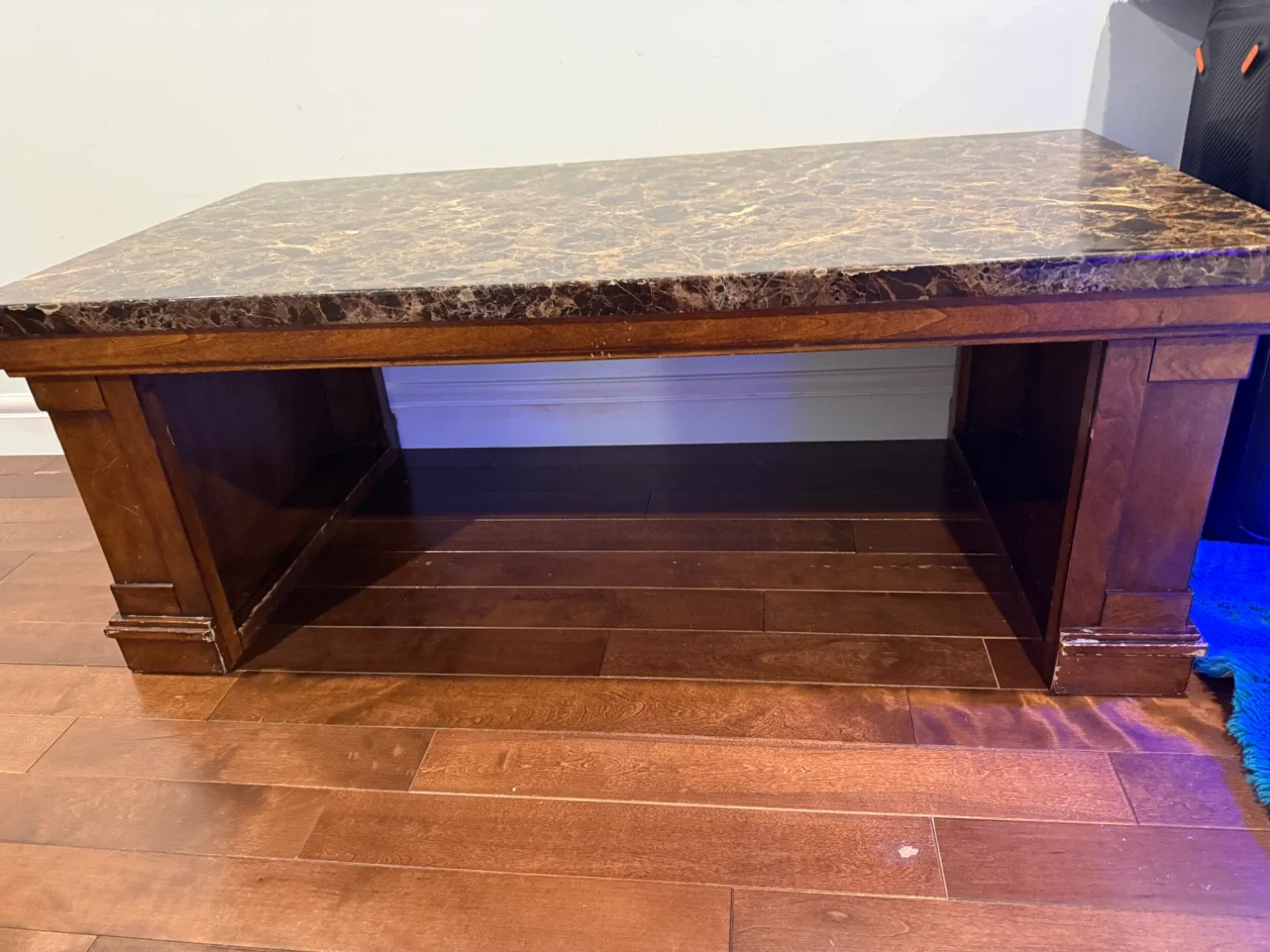 Brown Marble Pattern Coffee Table