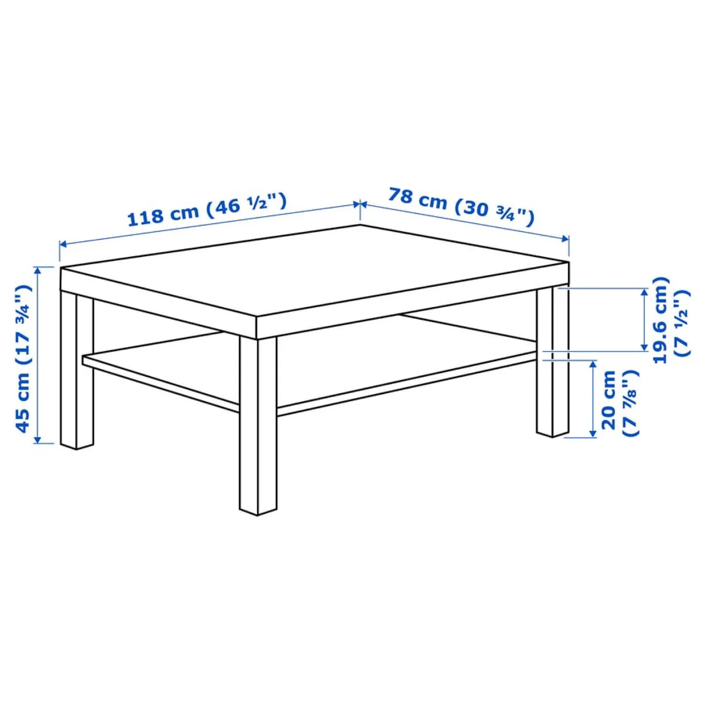 IKEA Lack White Coffee Table image indicator(4)