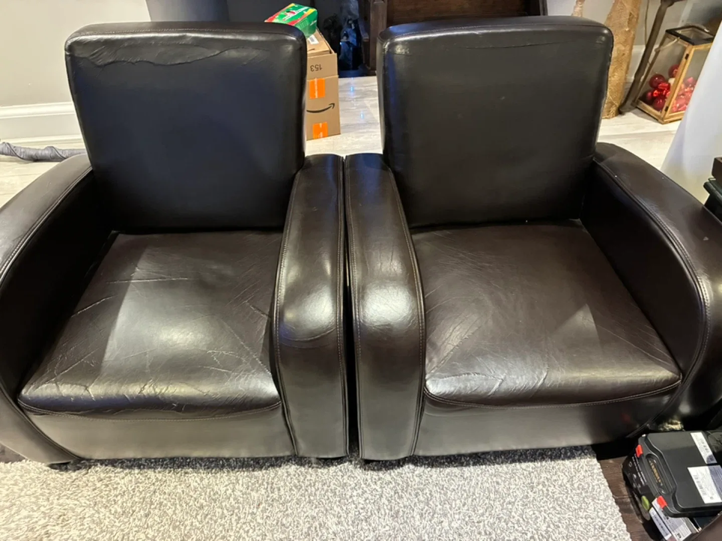 Leather Sofa Set - Brown image indicator(2)