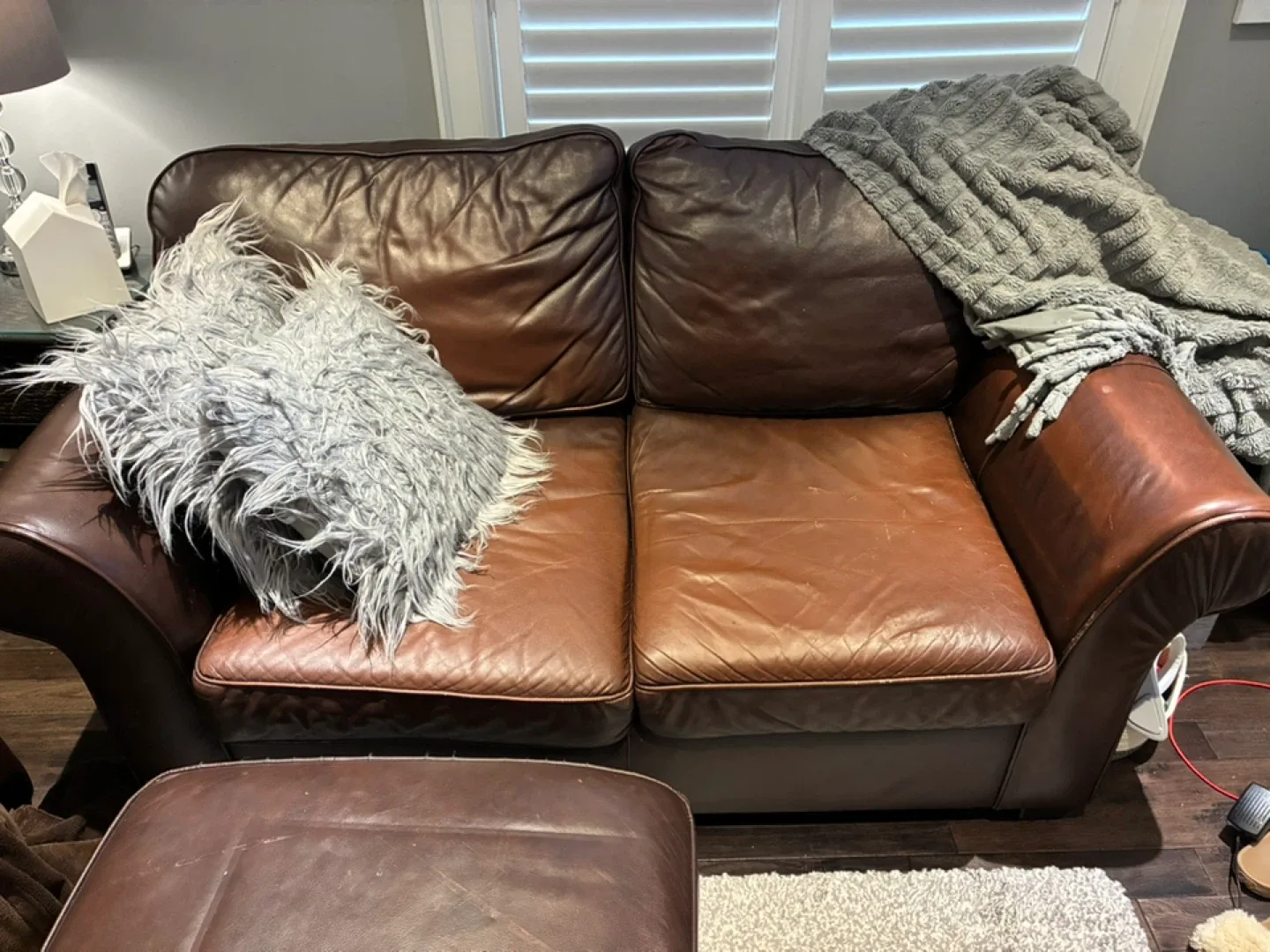 Leather Sofa Set - Brown image indicator(4)