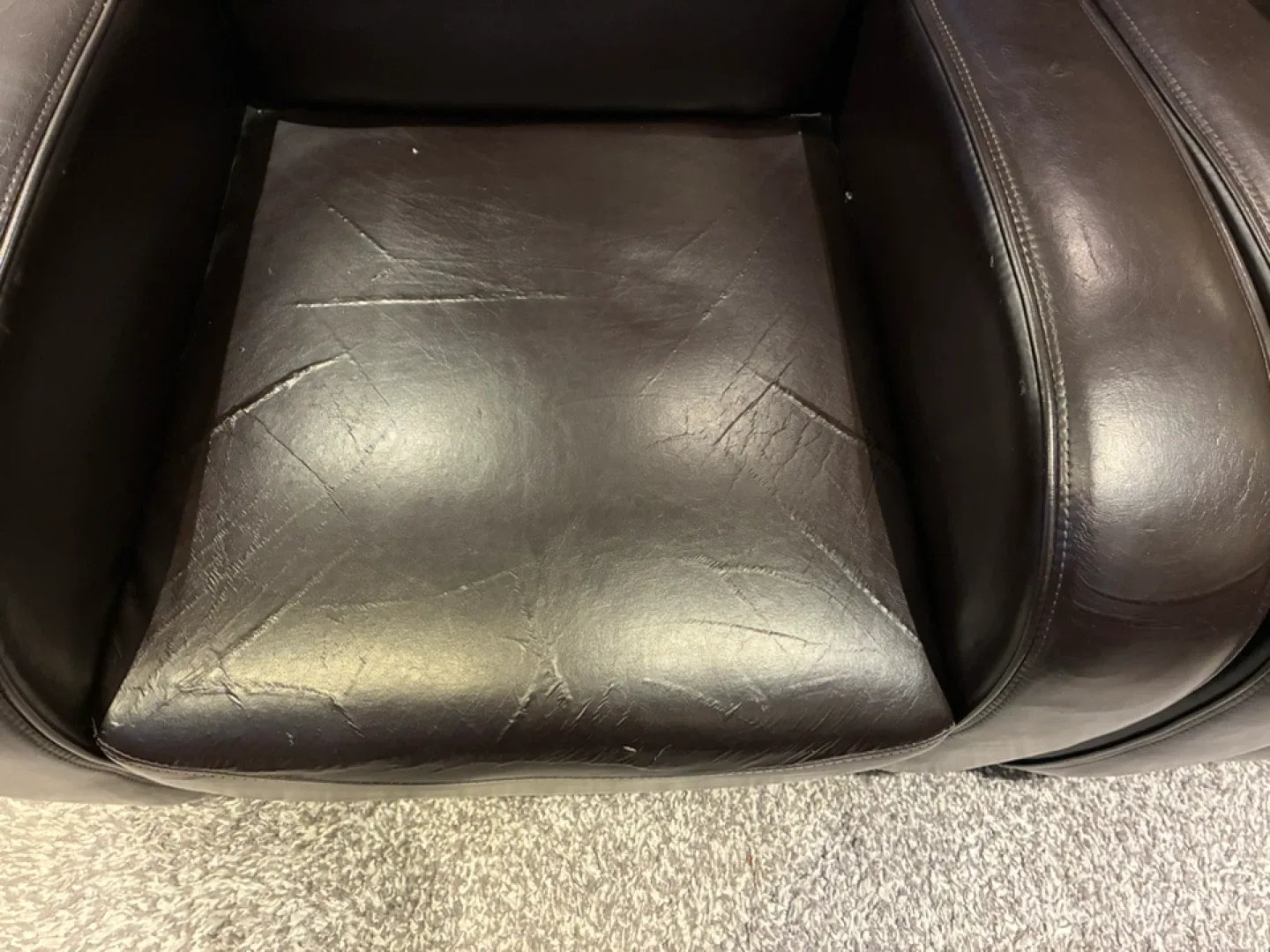 Leather Sofa Set - Brown