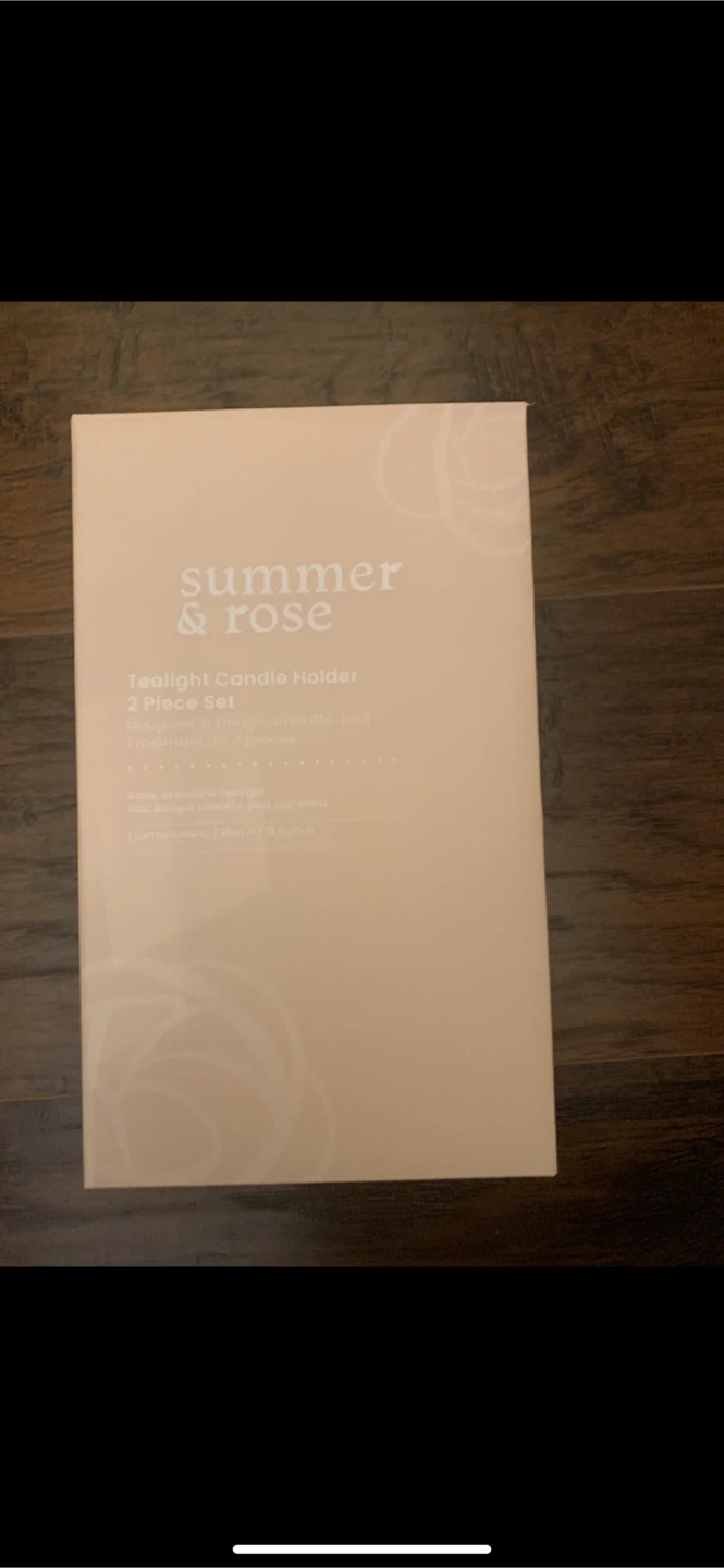 Summer & Rose Tealight Candle Holder - 2 Piece Set - photo 3