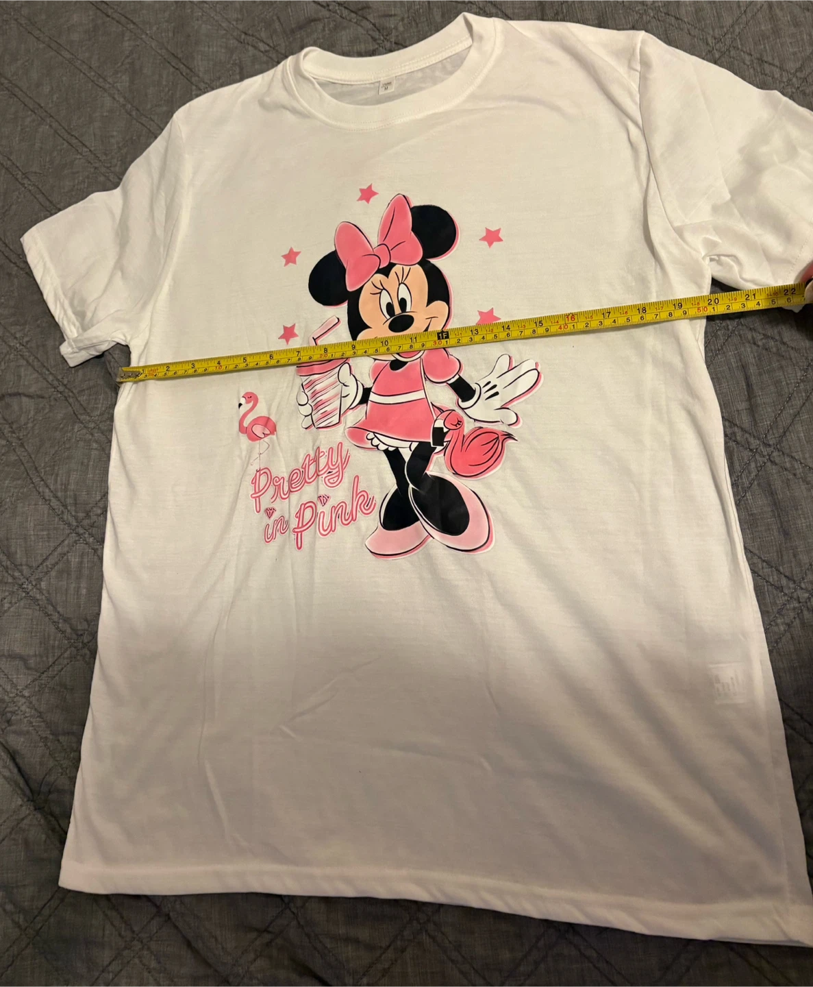Minnie Mouse Pretty in Pink White T-Shirt - Size M - photo 2