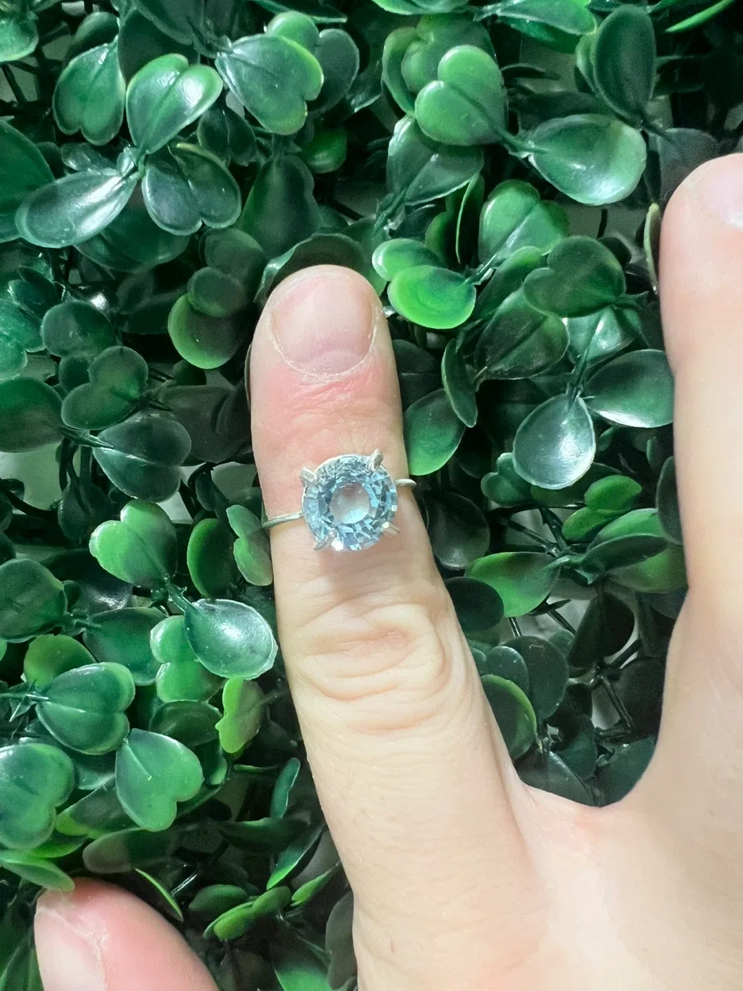 Handmade Blue Topaz Gemstone Ring image indicator(2)