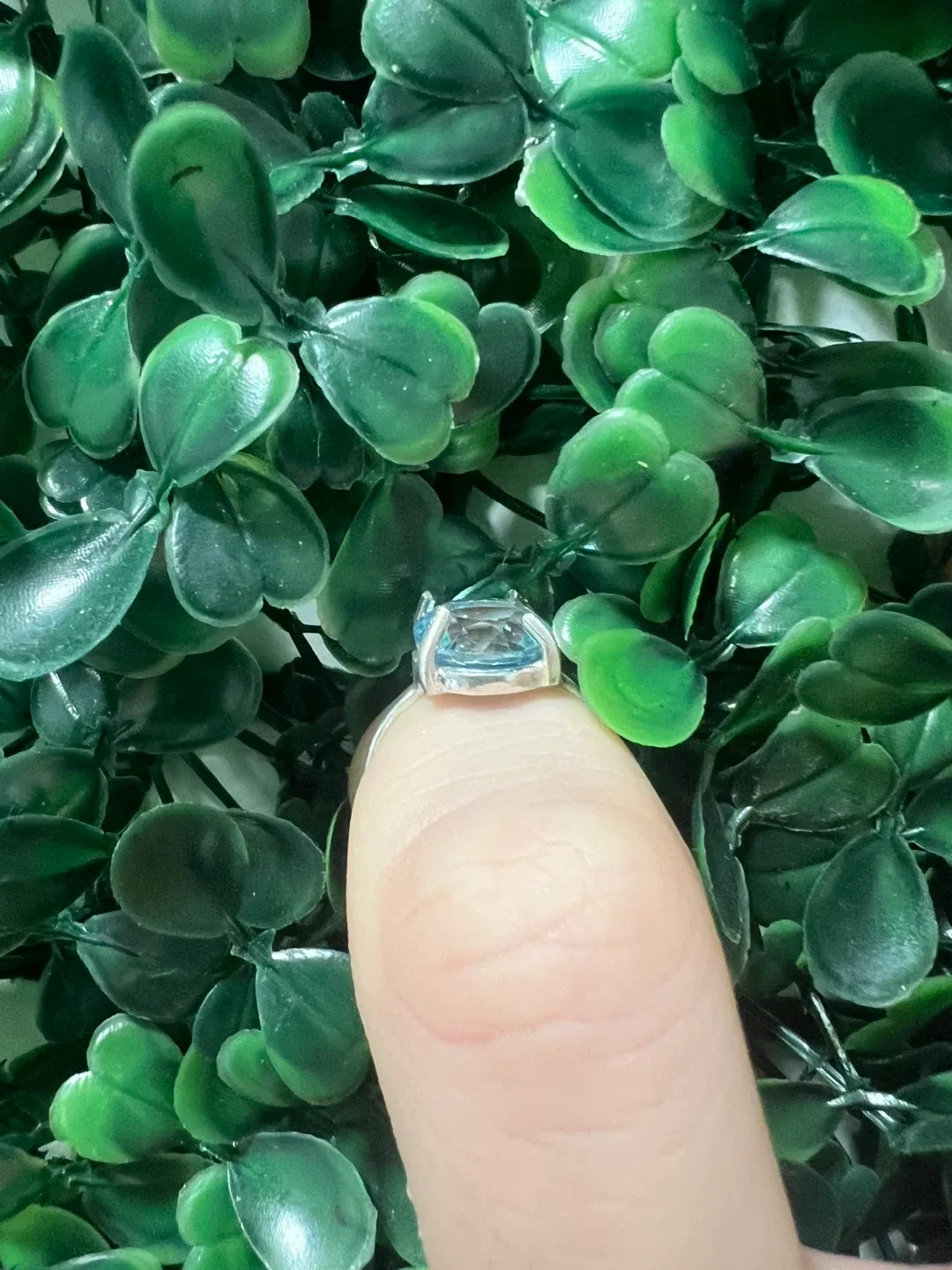 Handmade Blue Topaz Gemstone Ring image indicator(3)