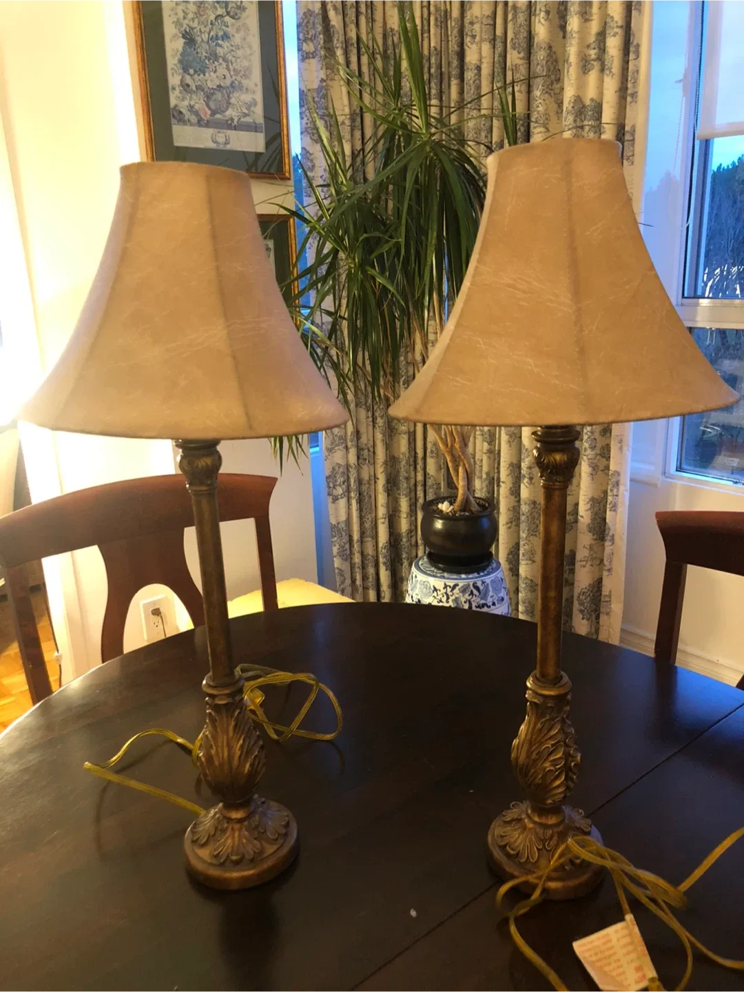 Pair of Ornate Table Lamps