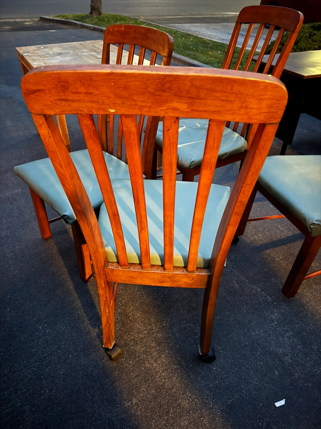 Wooden Dining Chairs - Set of 4 - photo 5