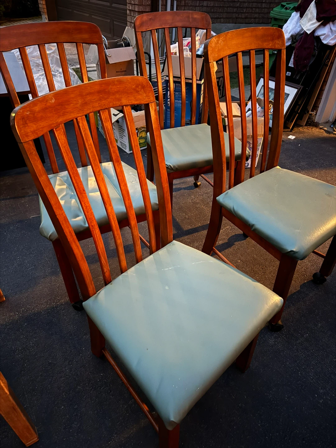 Wooden Dining Chairs - Set of 4 - photo 3