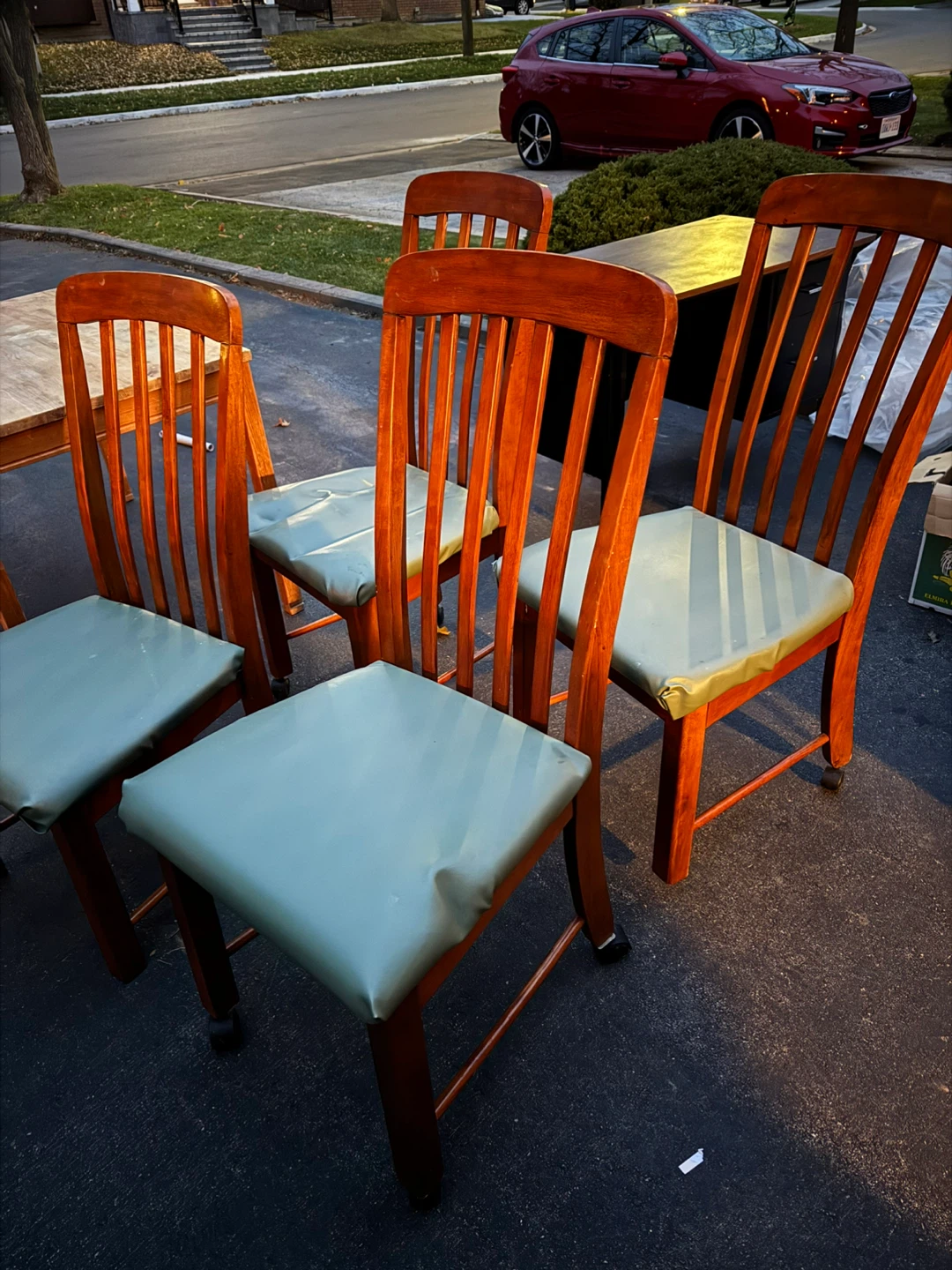 Wooden Dining Chairs - Set of 4