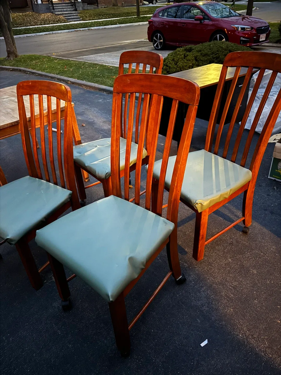 Wooden Dining Chairs - Set of 4