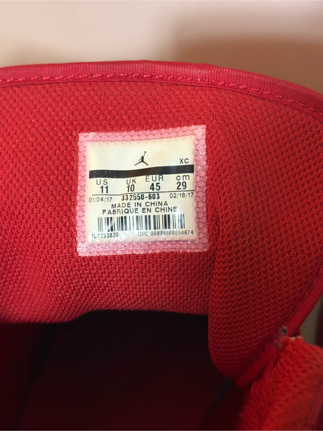 Nike Air Jordan 1 Mid Red Suede, US 11 - photo 2
