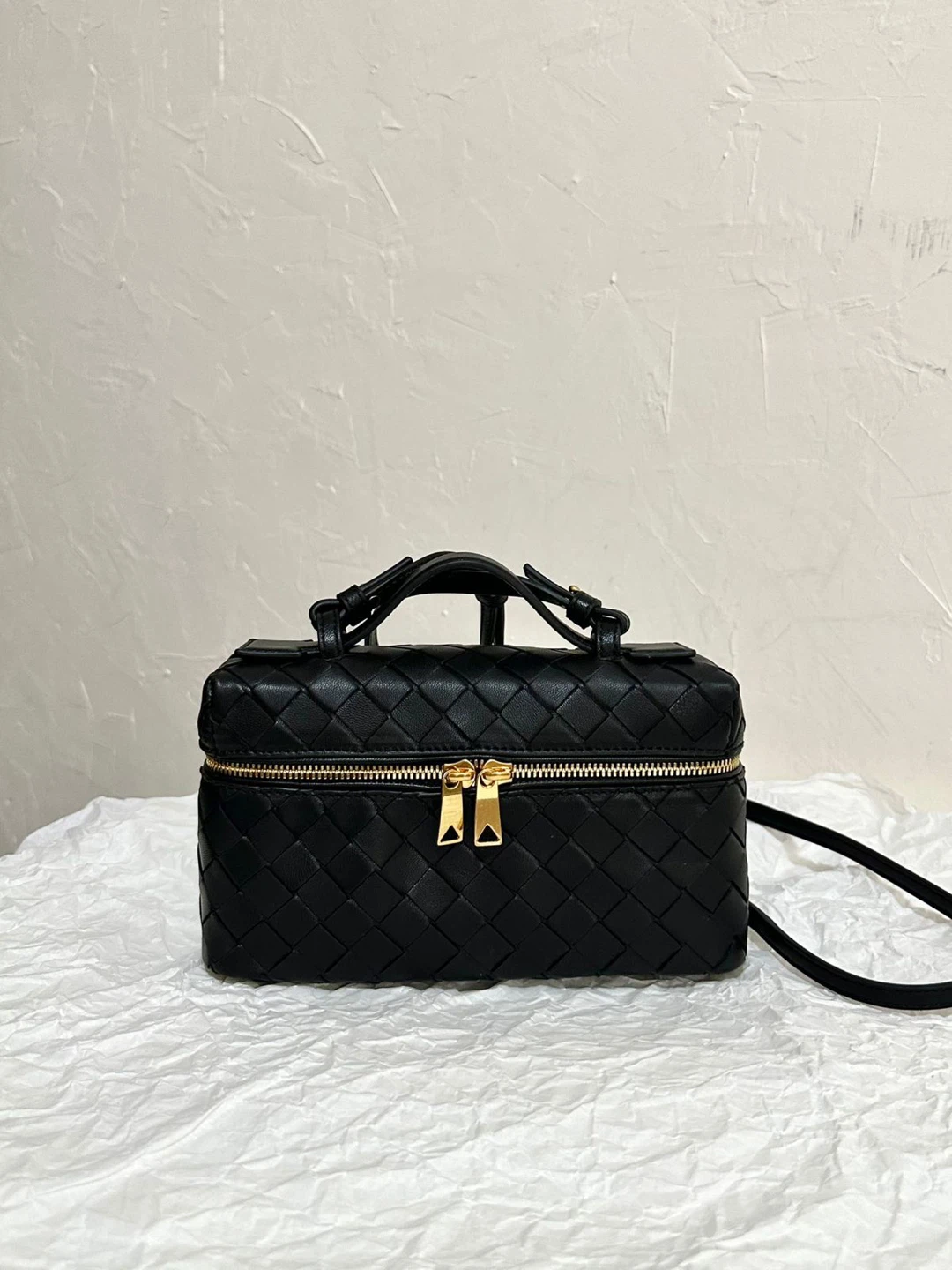 Woven Leather Crossbody Bag