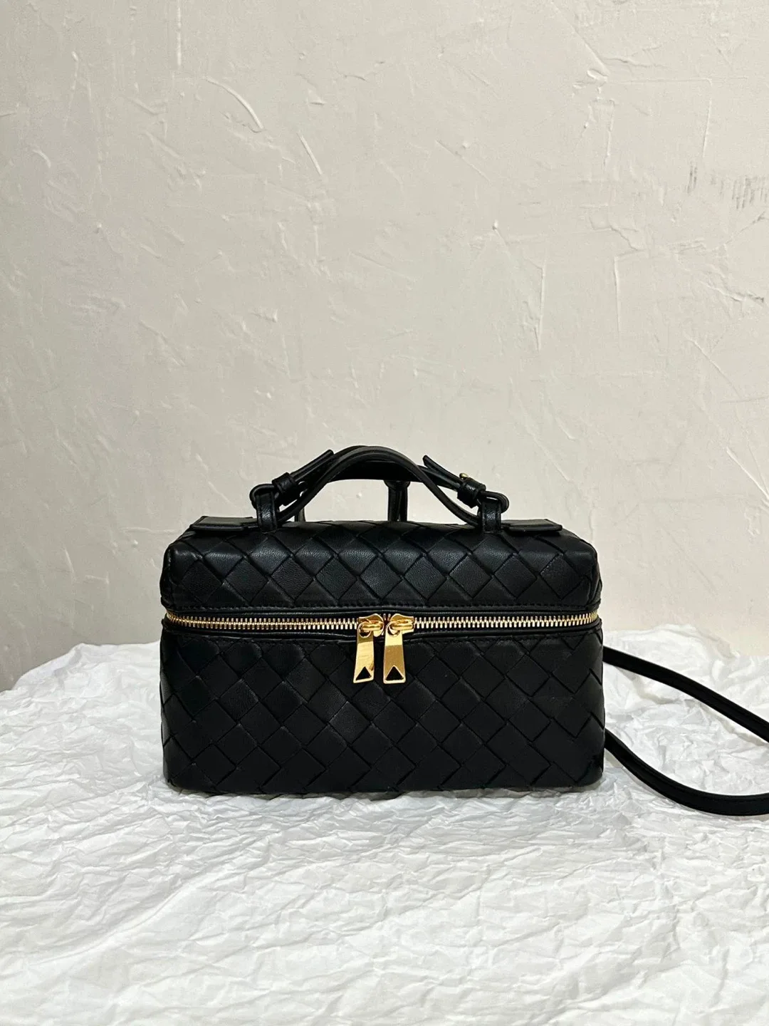 Woven Leather Crossbody Bag