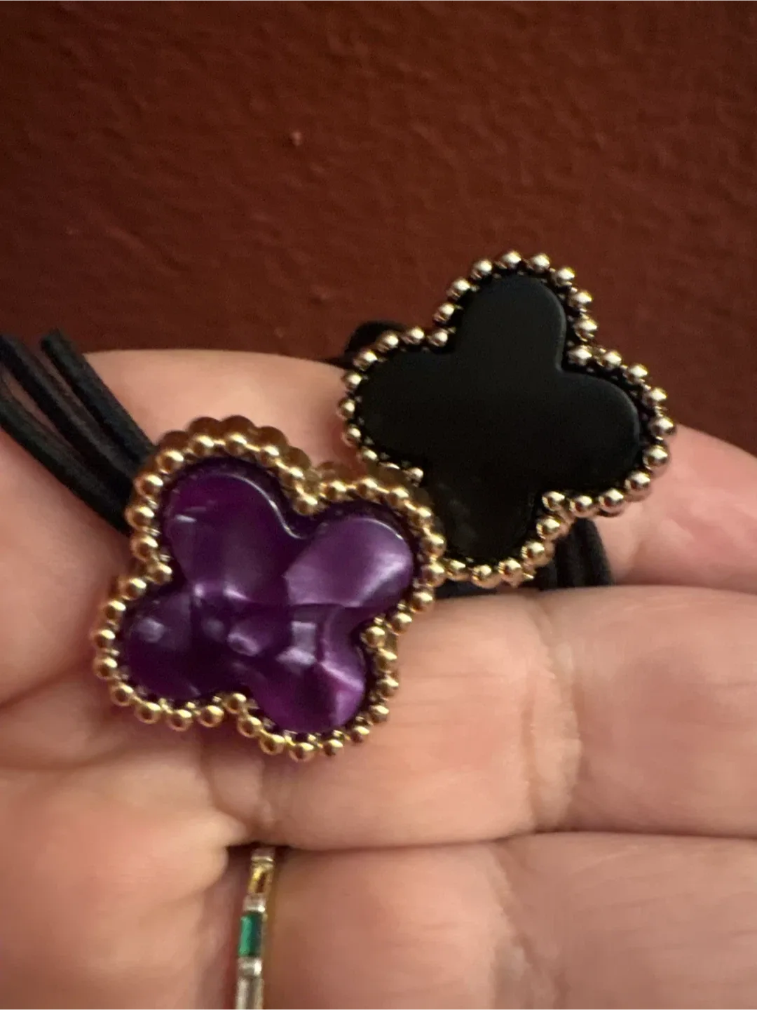 New Set of 2 Clover Hair ties image indicator(5)