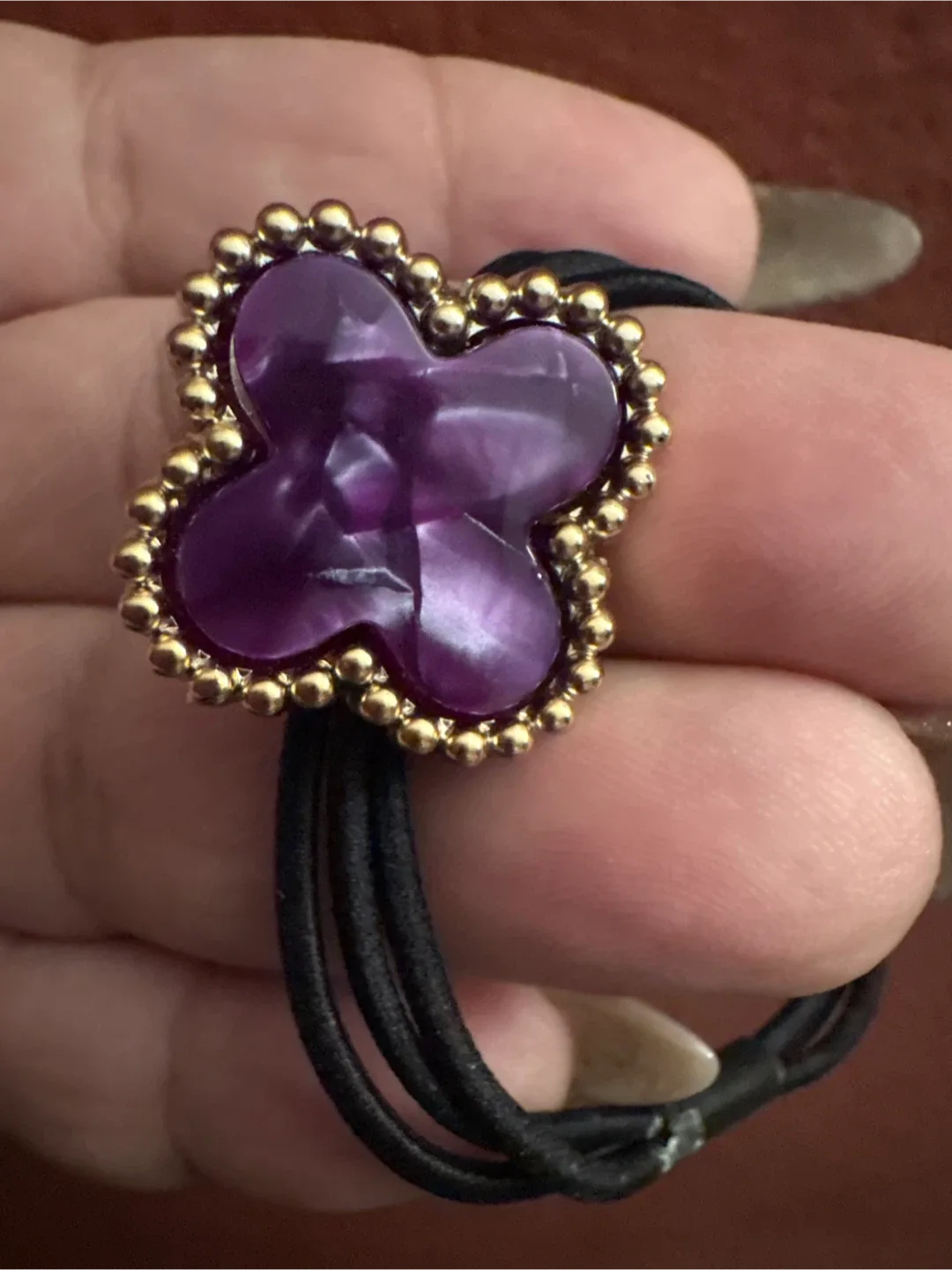 New Set of 2 Clover Hair ties image indicator(3)