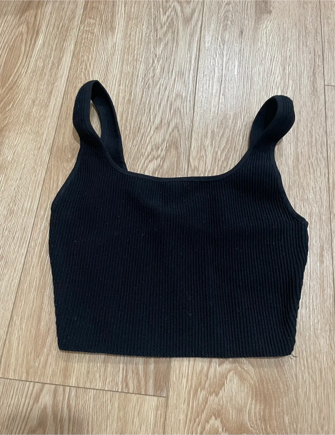 Babaton Black Cropped Tank - Size S
