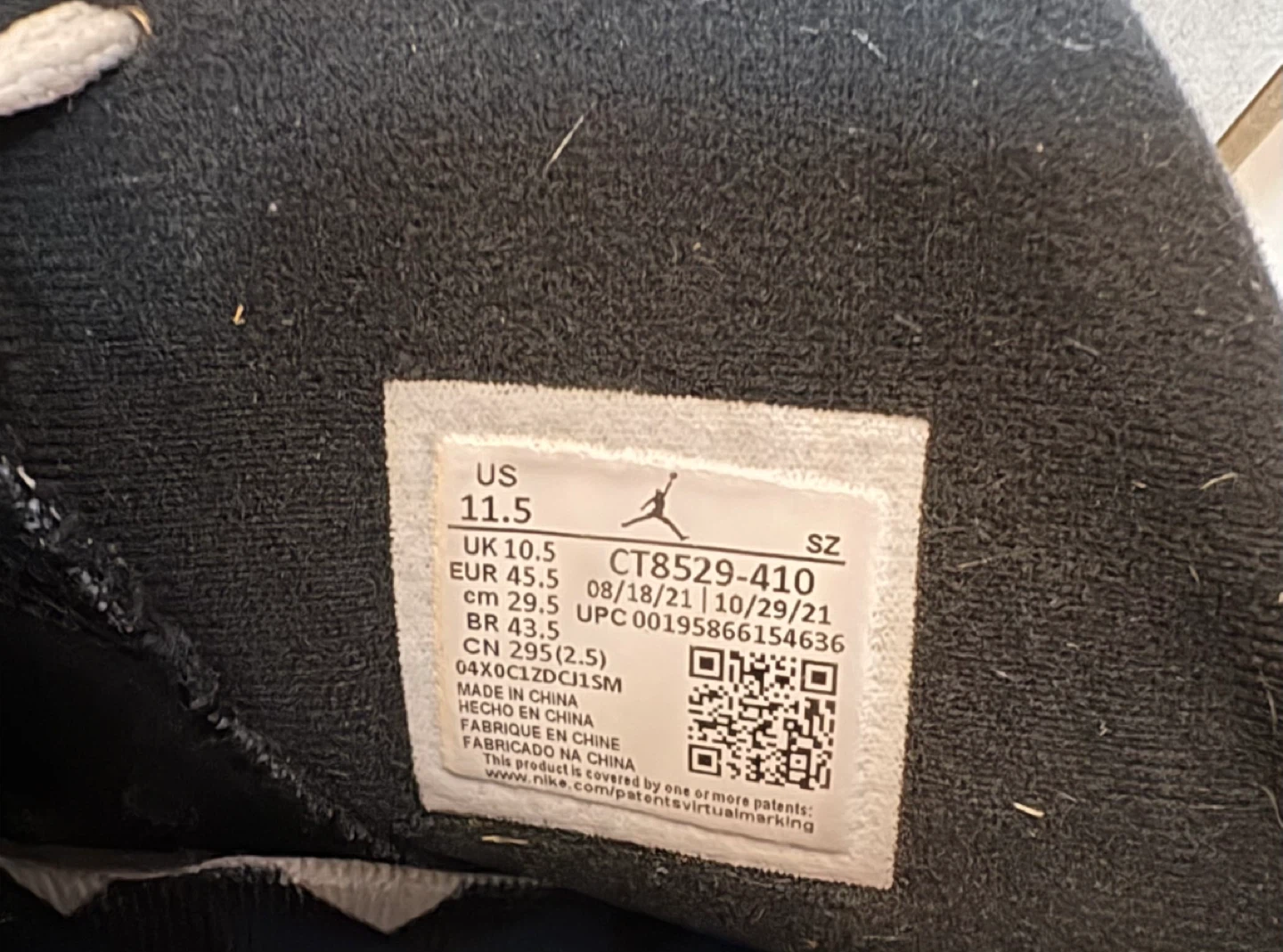 Air Jordan 6 Retro UNC, US 11.5 FREE - photo 2