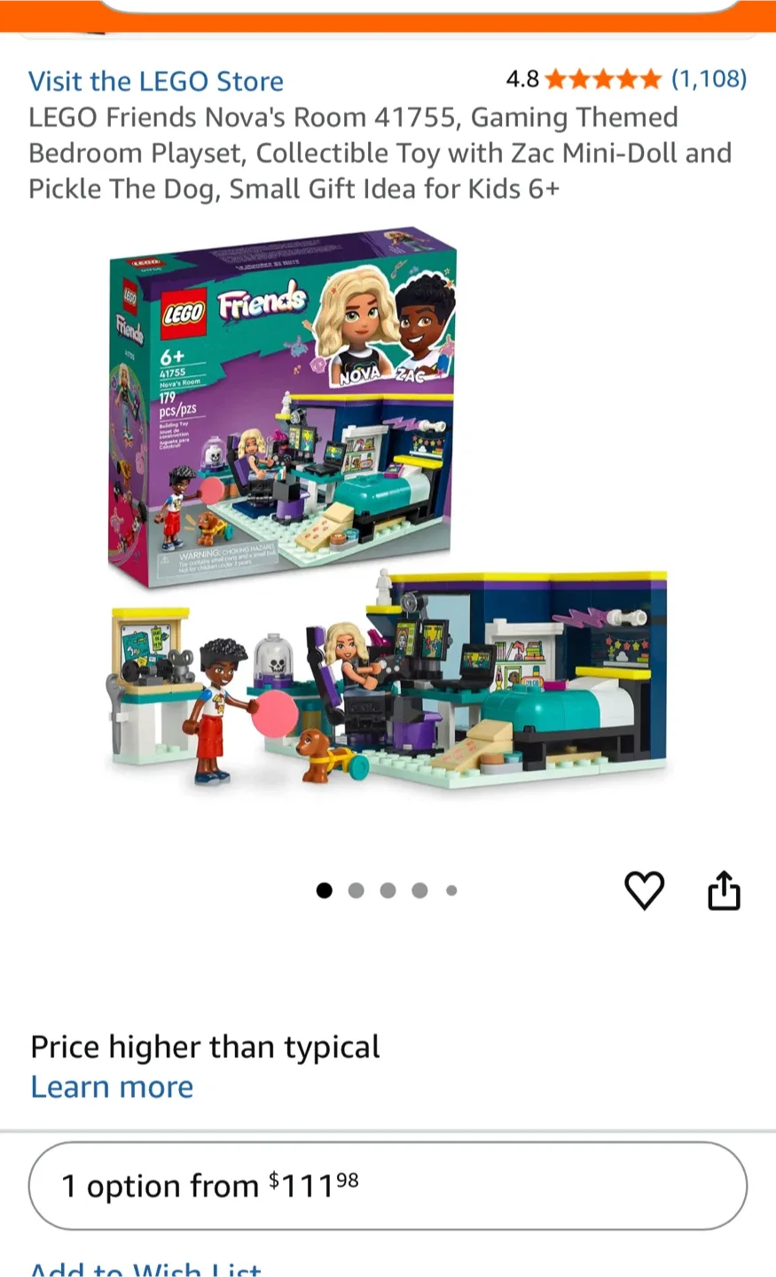 LEGO Friends Nova's Room 41755 - New in Box! image indicator(4)