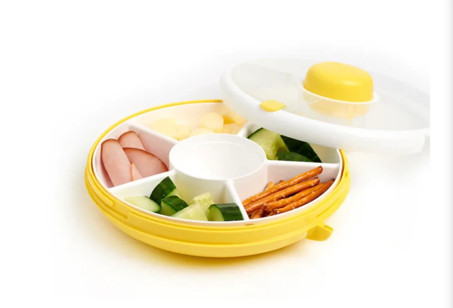 New GoBe Snack Spinner Flip Small Lemon Yellow image indicator(4)