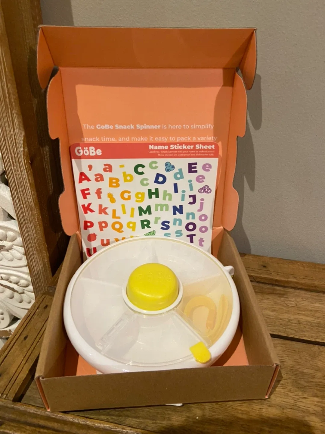 New GoBe Snack Spinner Flip Small Lemon Yellow image indicator(5)