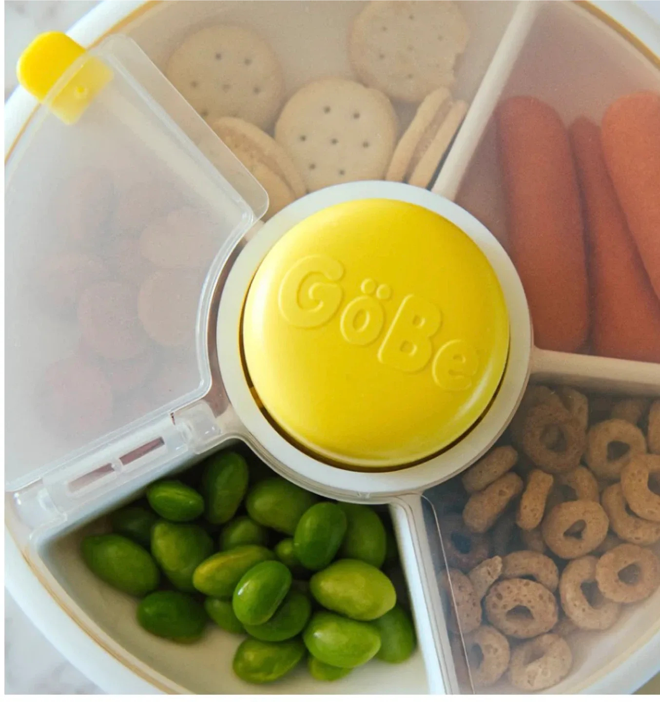 New GoBe Snack Spinner Flip Small Lemon Yellow image indicator(2)