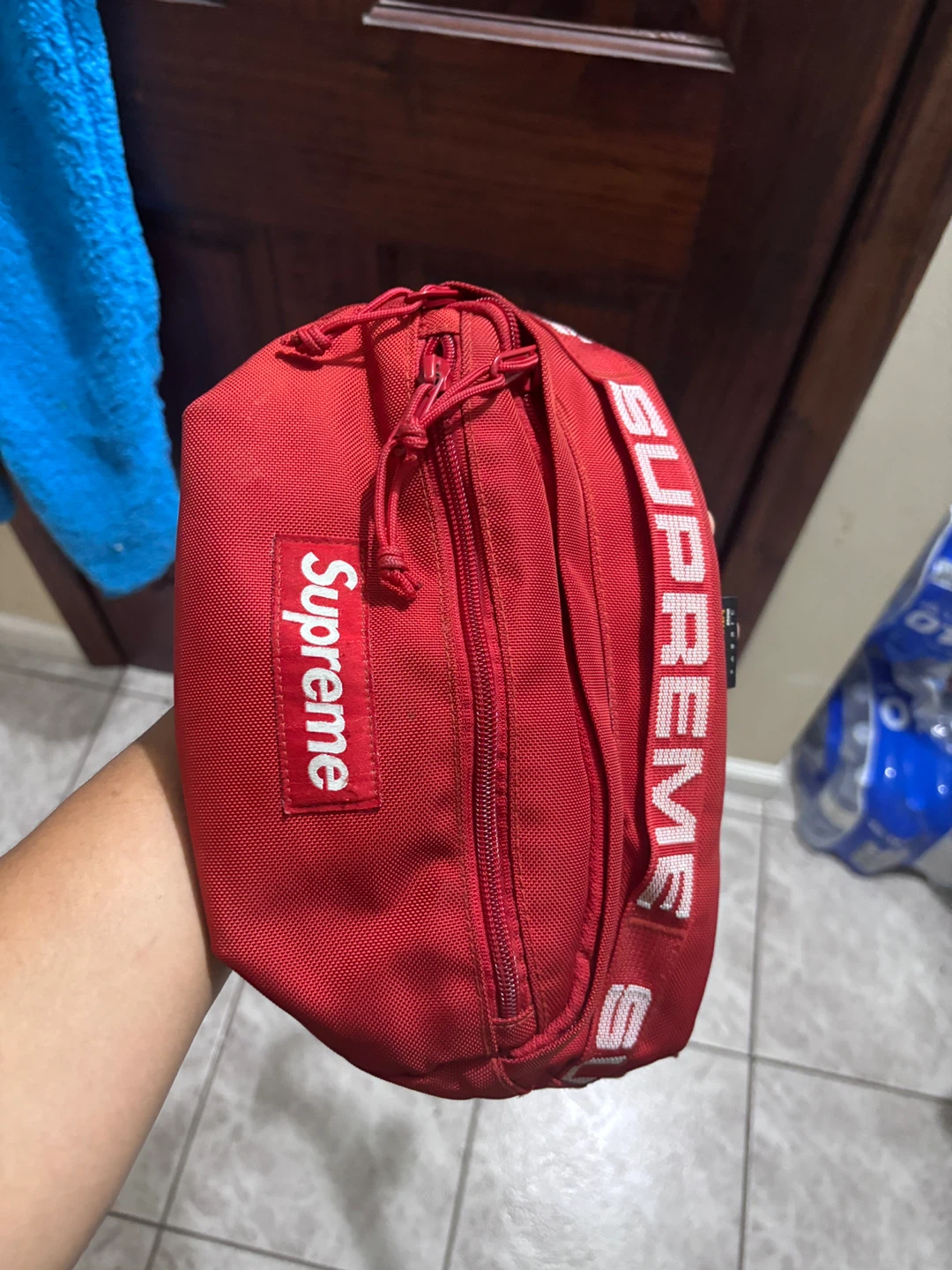 Supreme Red Shoulder Bag
