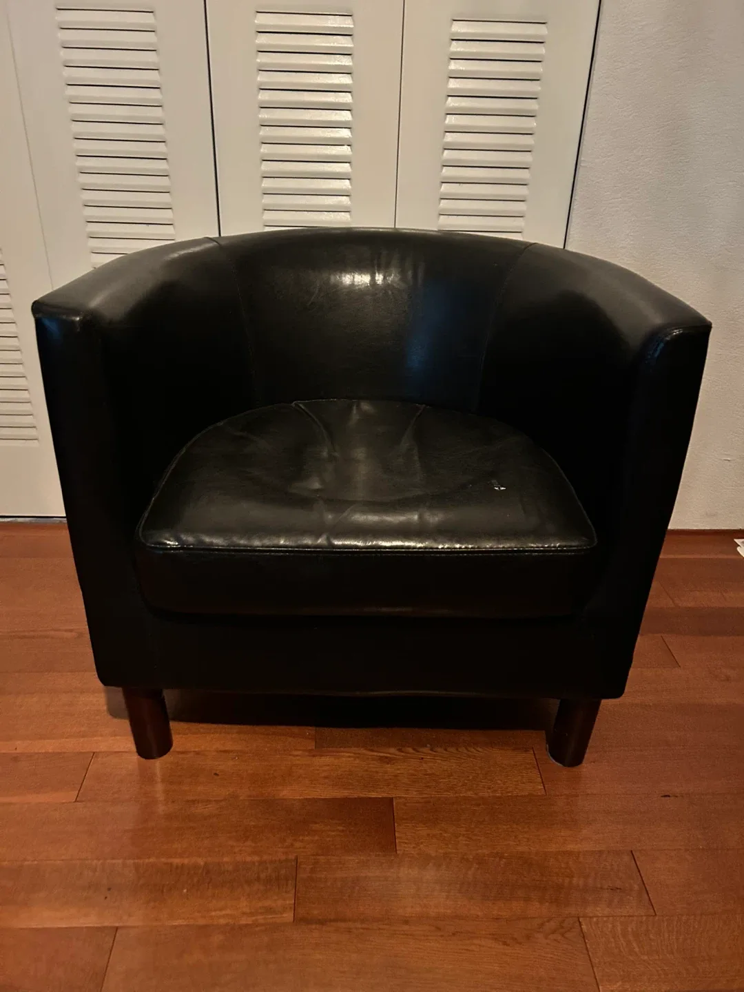 Black Leather Armchair