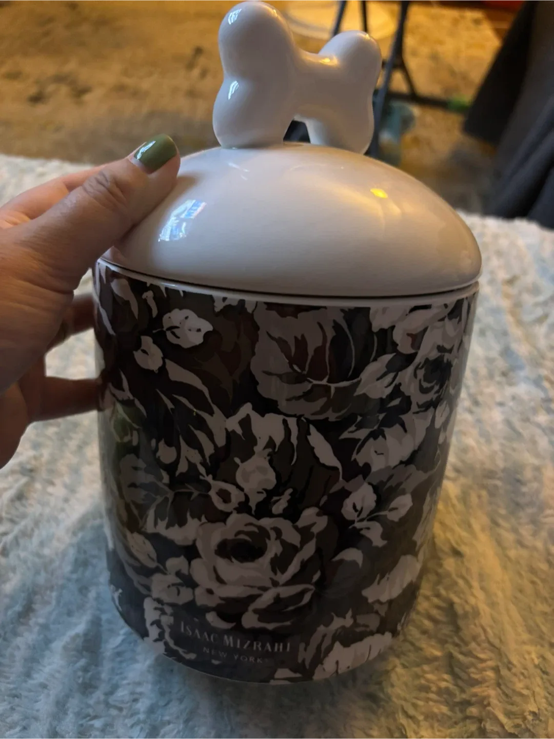 Isaac Mizrahi Ceramic Pet Jar