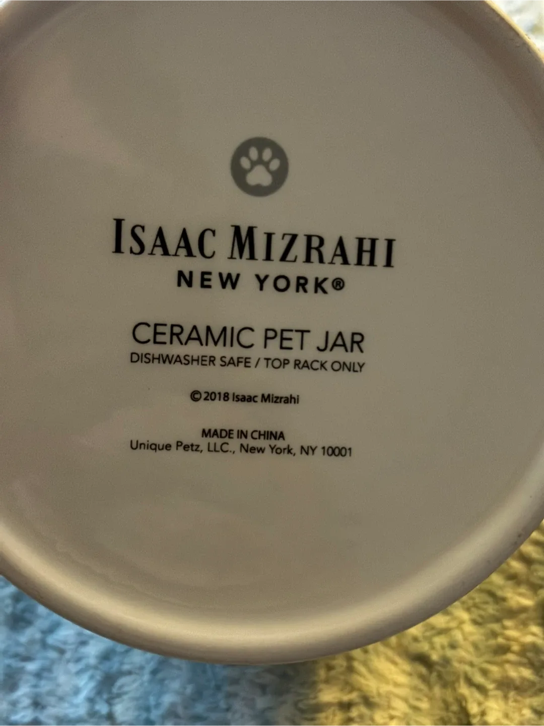 Isaac Mizrahi Ceramic Pet Jar image indicator(2)
