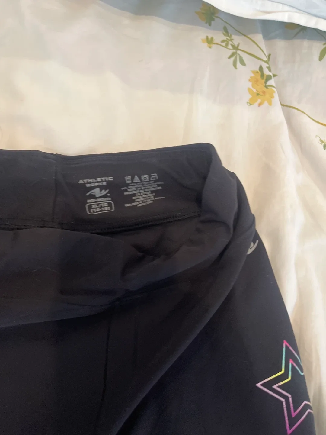 Athletic Works Black Leggings XL (16-18) image indicator(2)