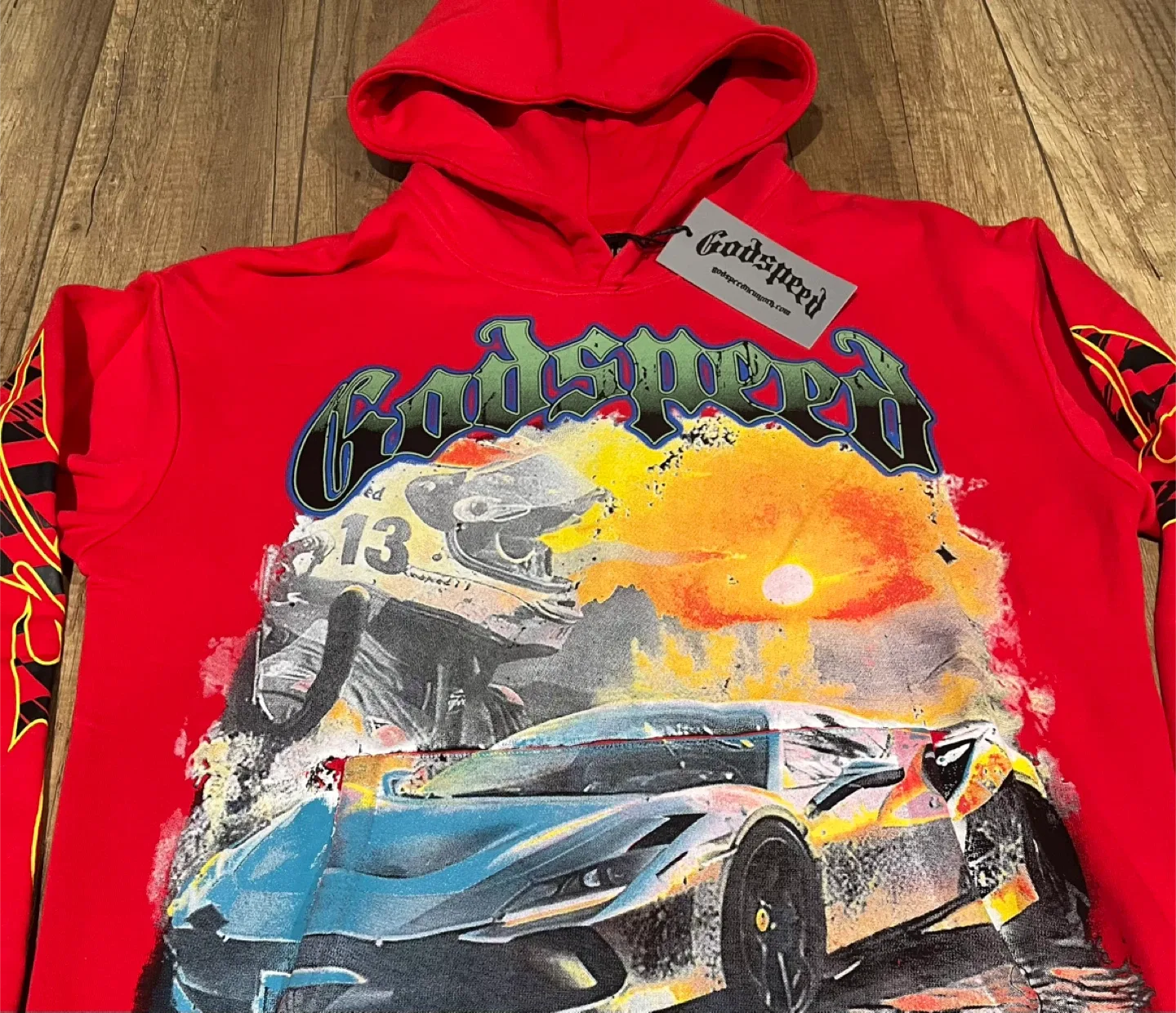 Godspeed Red Hoodie image indicator(3)