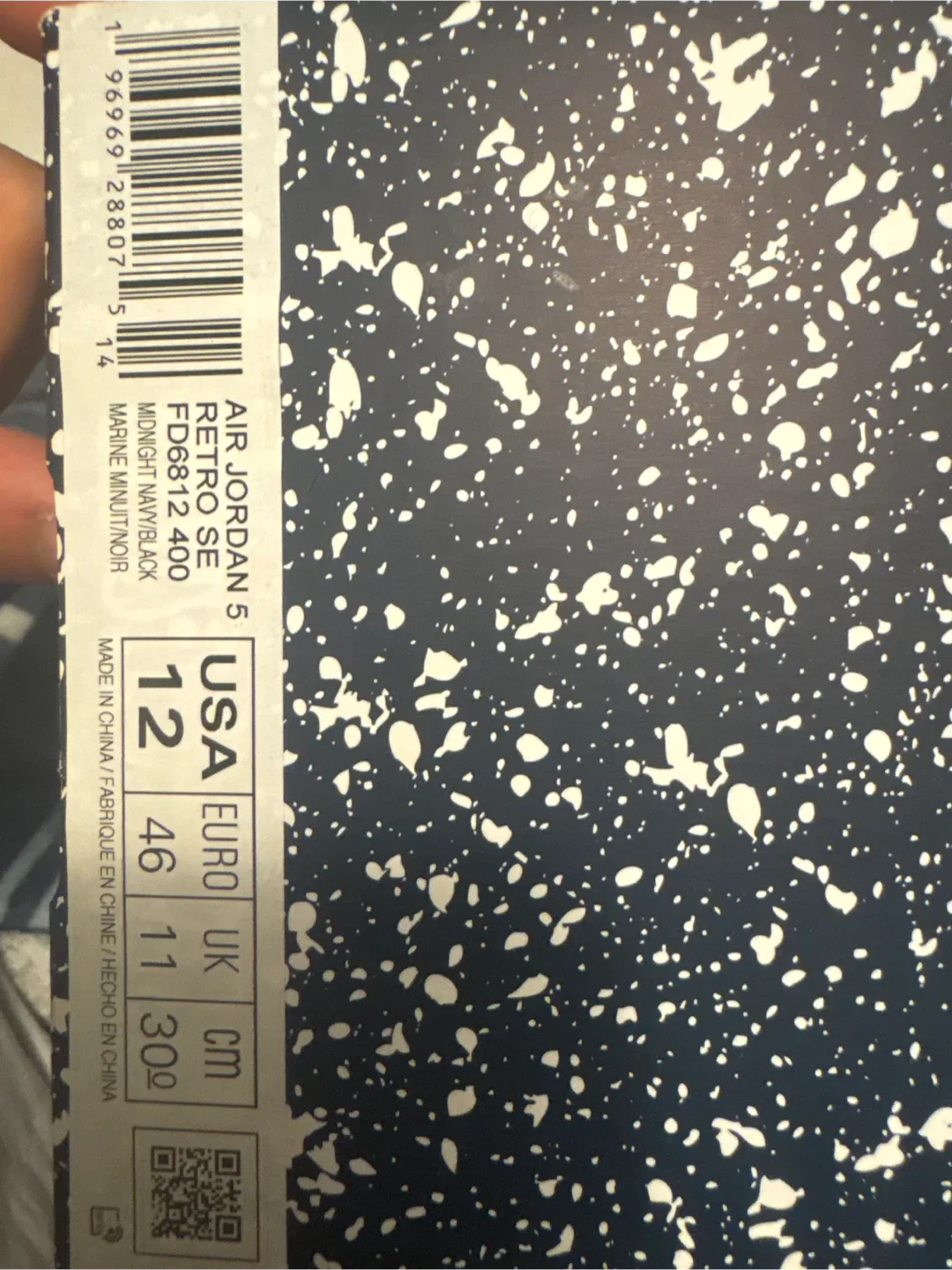 Air Jordan 7 Retro Black/Sky Blue Size 12 image indicator(3)