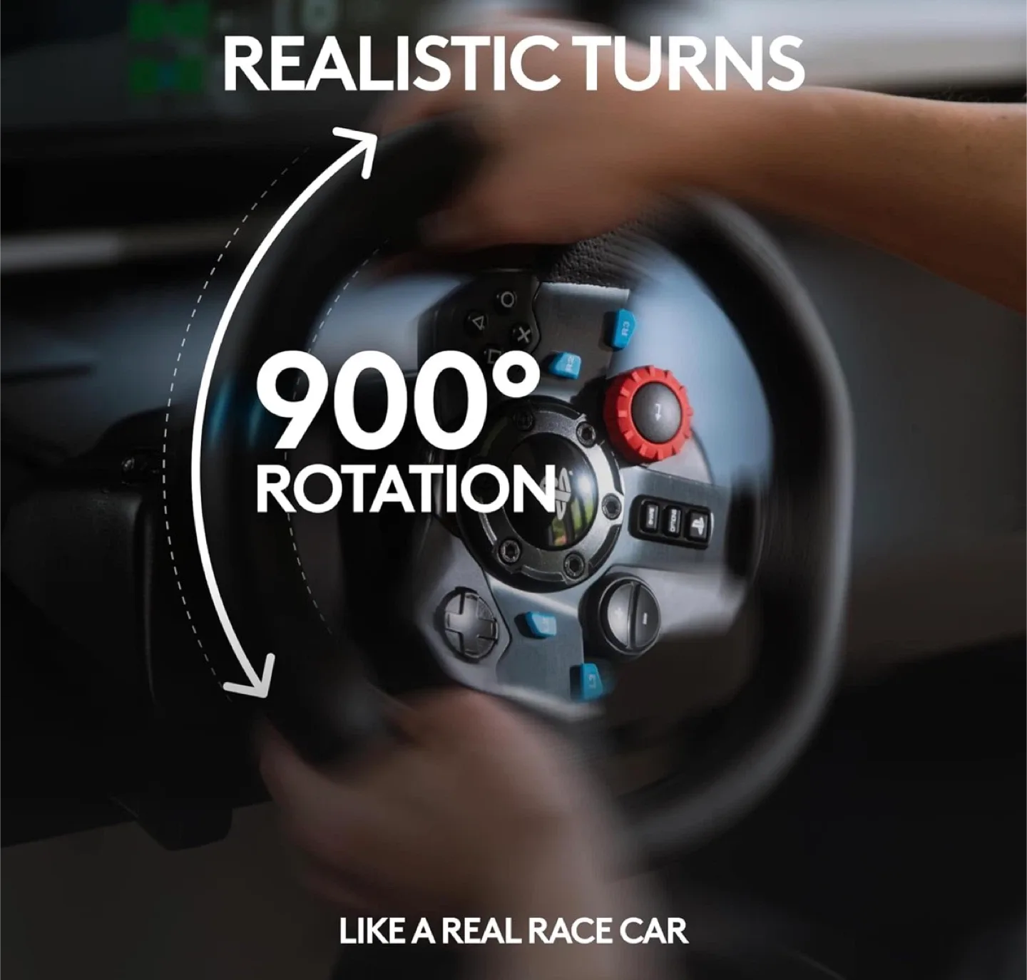 Logitech G29 Driving Force Racing Wheel + Shifter image indicator(7)