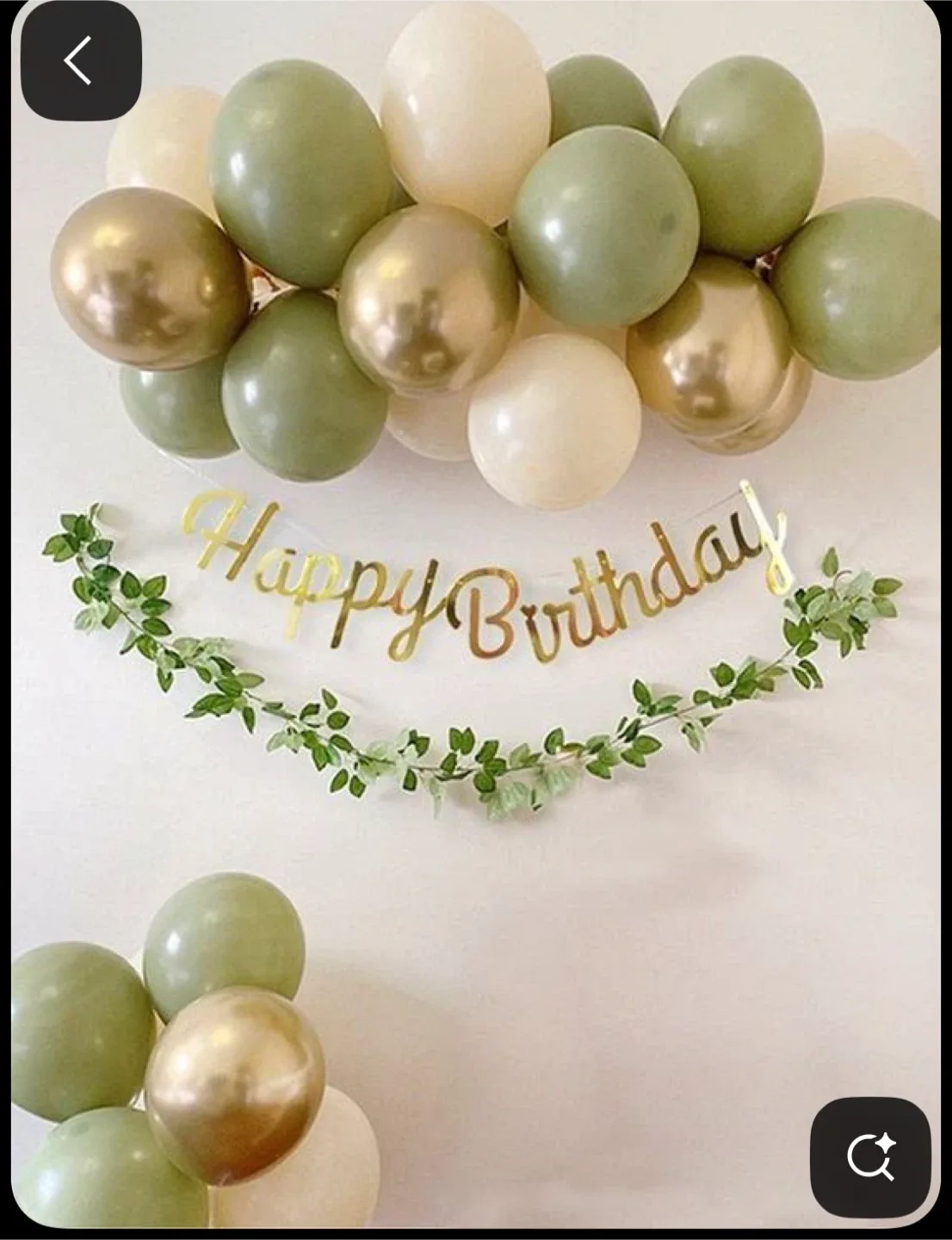 Happy Birthday Balloon Garland Decoration