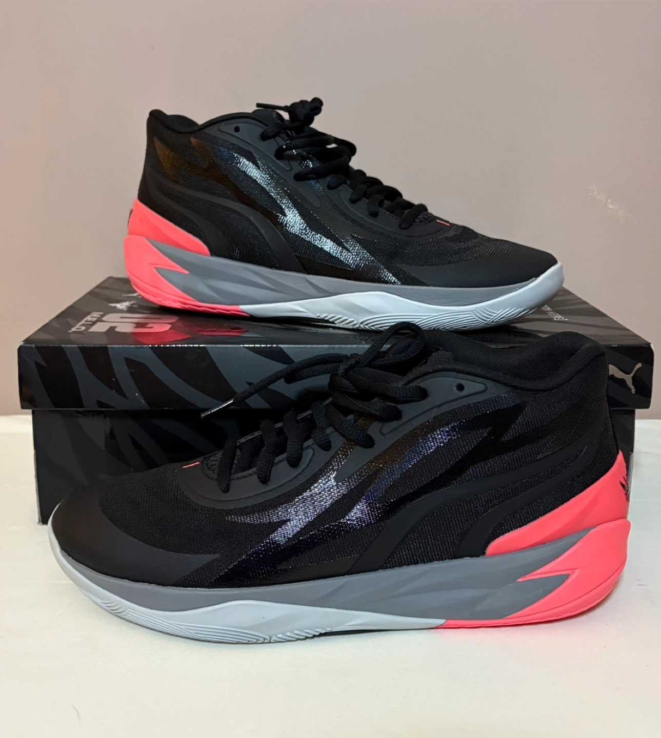 Puma MB.02 Melo Basketball Shoes US 12