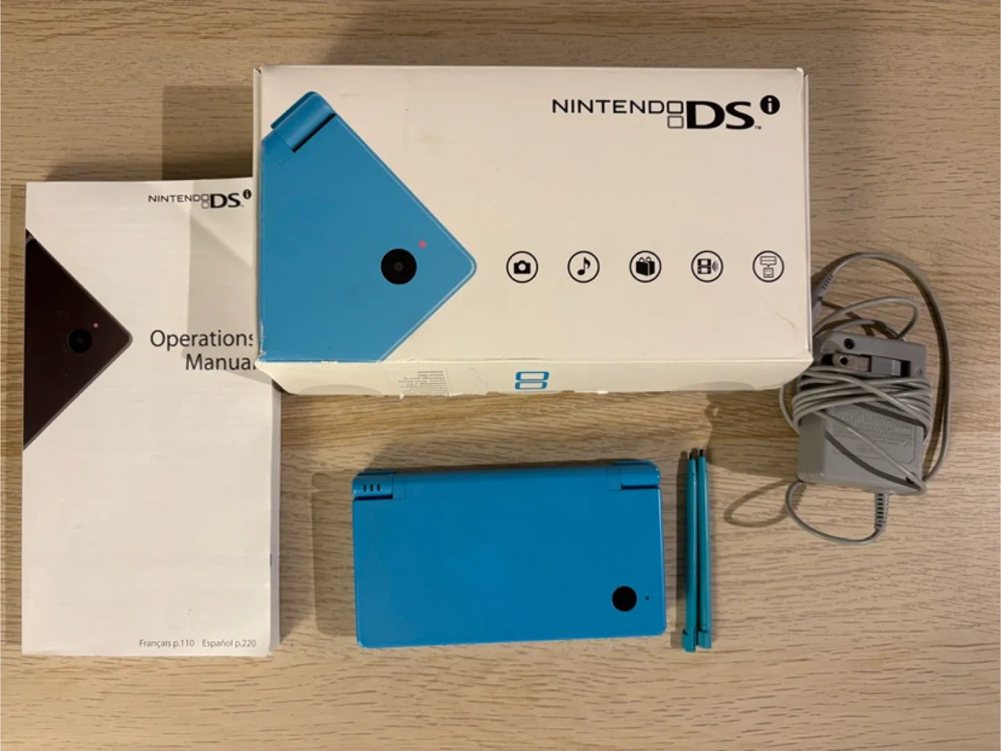 🕹️ FOR SALE: Aqua Blue Nintendo DSi Console (Modded) 🕹️