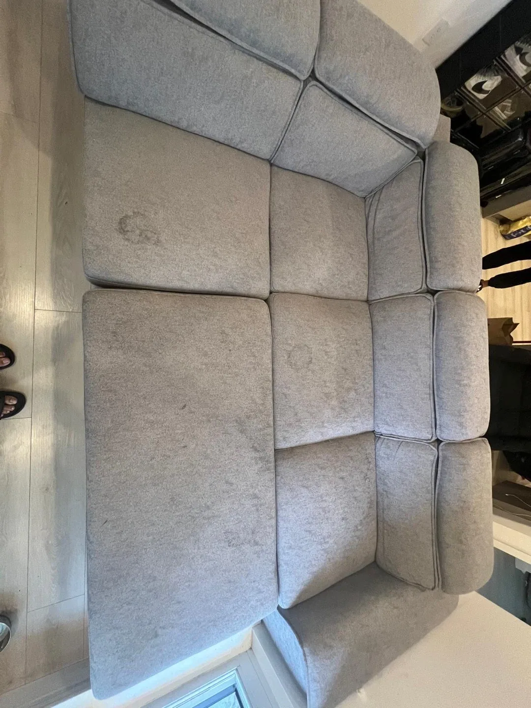 Grey Sectional Sofa bed image indicator(3)