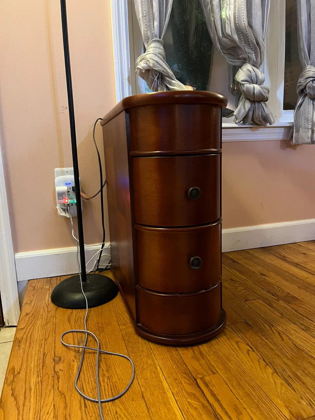 Wooden 3-Drawer Bedside Table