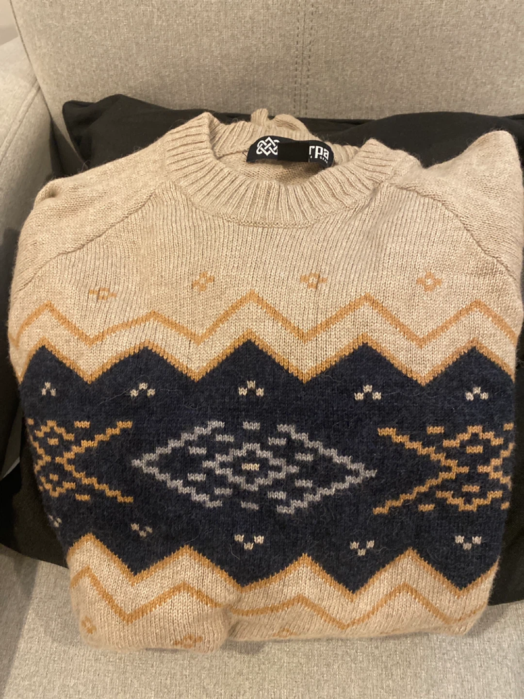 RPA Sweater - Beige with Pattern
