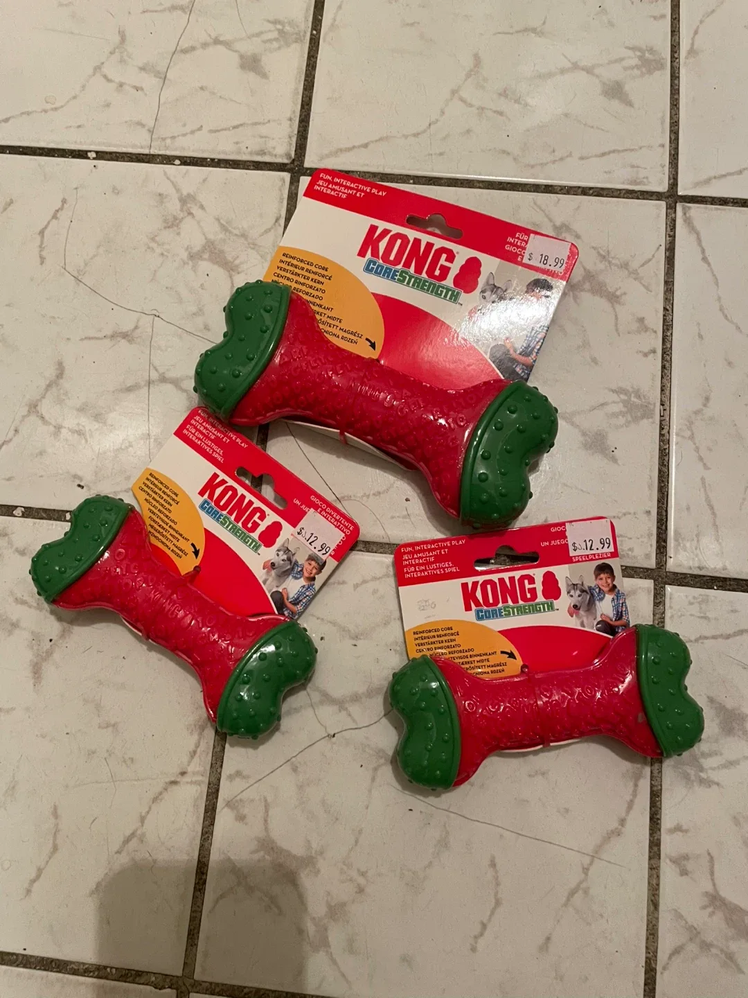 Brand New Kong Dog Core Strength Toys Lot